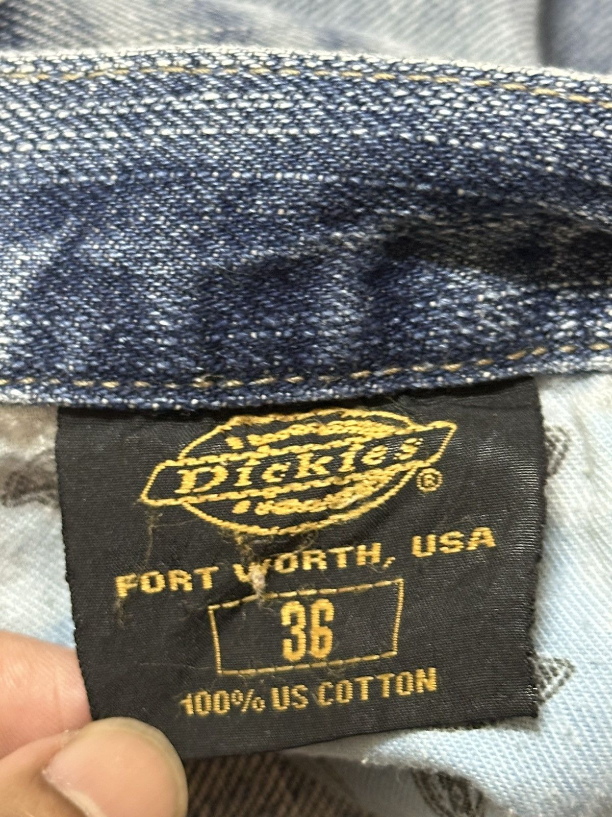 Dickies Vintage Dickies Faded Wash Whiskers Style Wide Leg Baggy Size US 34 / EU 50 - 9 Thumbnail