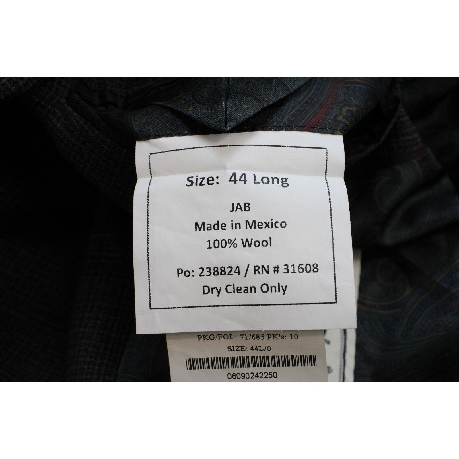 Jos. A. Bank Jos A Bank 1905 Blazer Mens 44L Brown Microcheck 100% Wool Size 44L - 7 Thumbnail