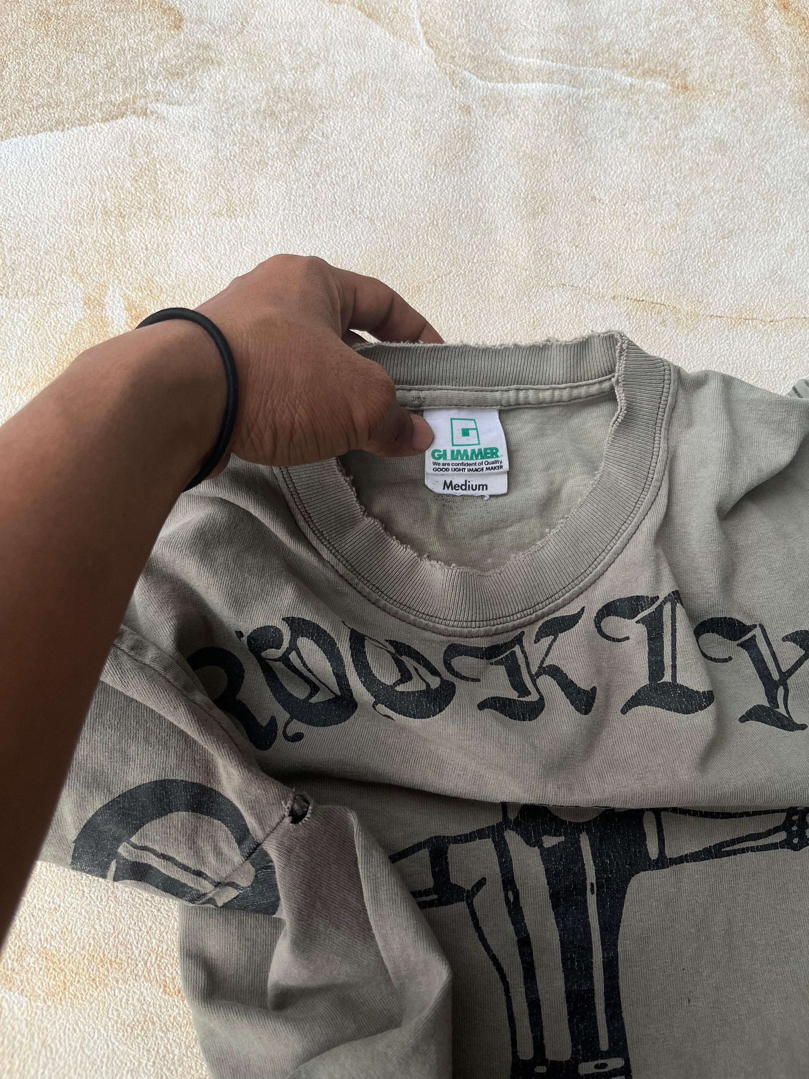 Band Tees Distressed Brooklyn Skinhead Crucified For our sins Tshirt Size US M / EU 48-50 / 2 - 7 Thumbnail