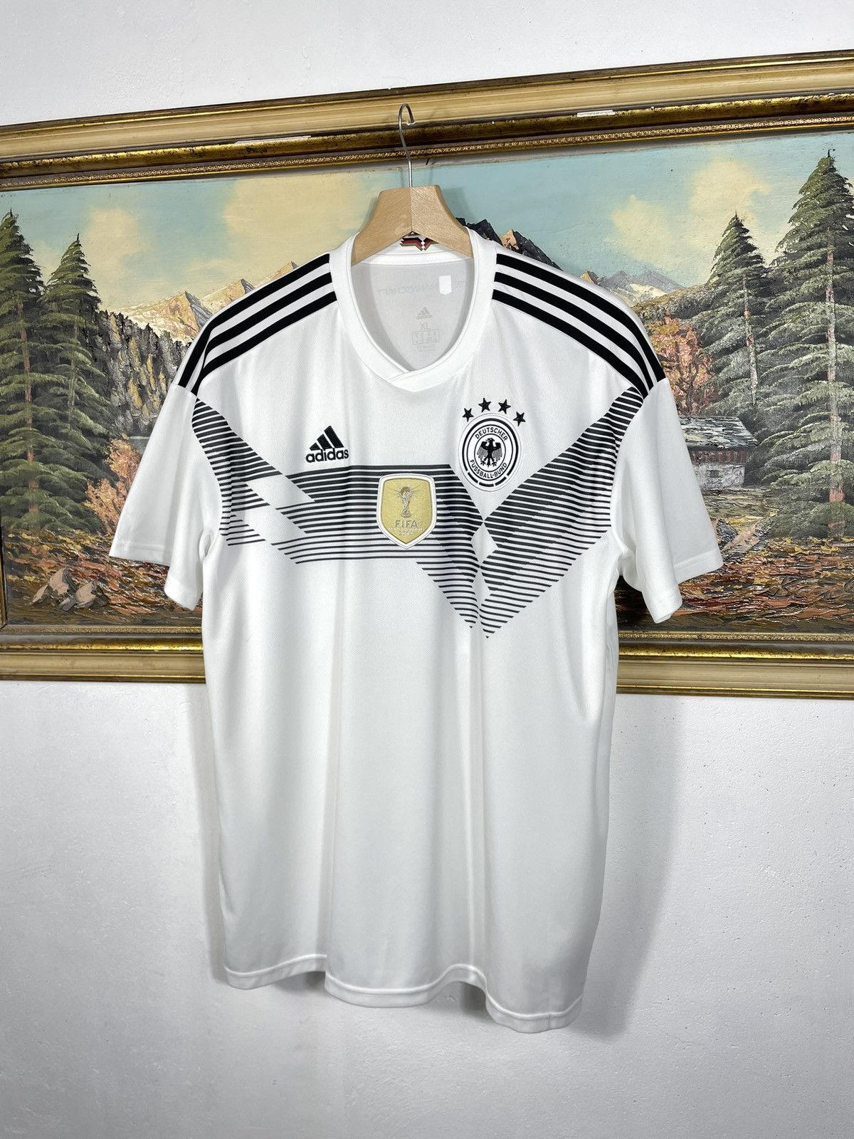 Adidas Adidas Germany World Cup Home T-shirt Tee 2018-19 Jersey Size US XL / EU 56 / 4 - 4 Thumbnail
