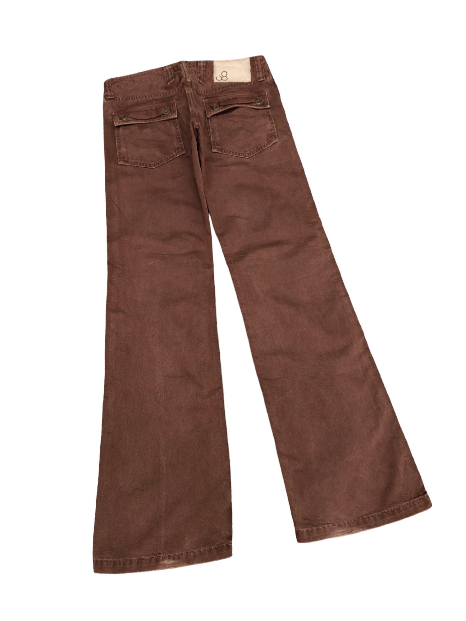 If Six Was Nine Flare Pants Johnbull Waxed Fatigue Multi Pocket Bootcut Size US 31 - 13 Thumbnail