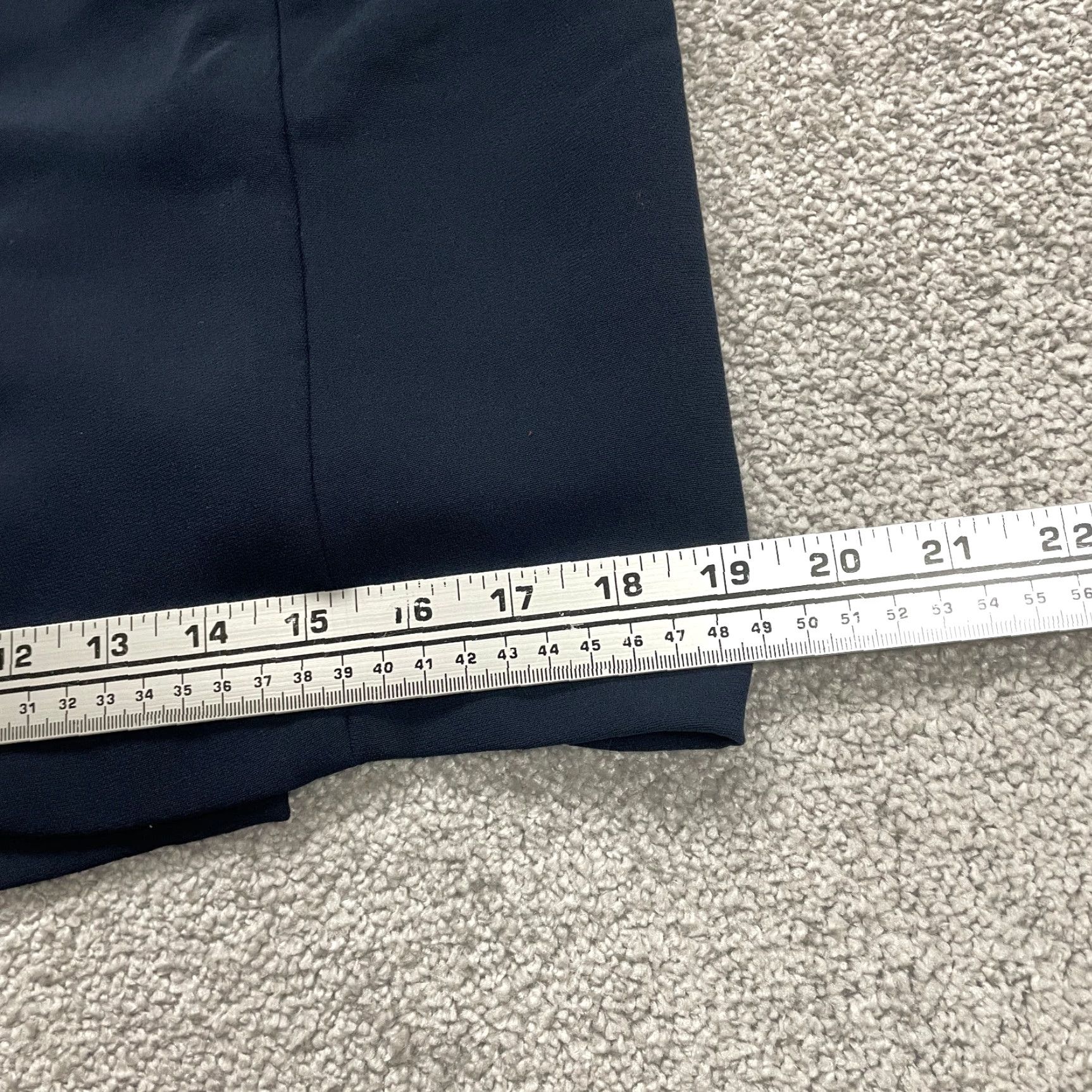 Talbots Talbots Pencil Skirt Women’s 10P Navy Blue Knit Polyester Short Solid Office Workwear Mens? Women? Size 32" / US 10 / IT 46 - 5 Thumbnail