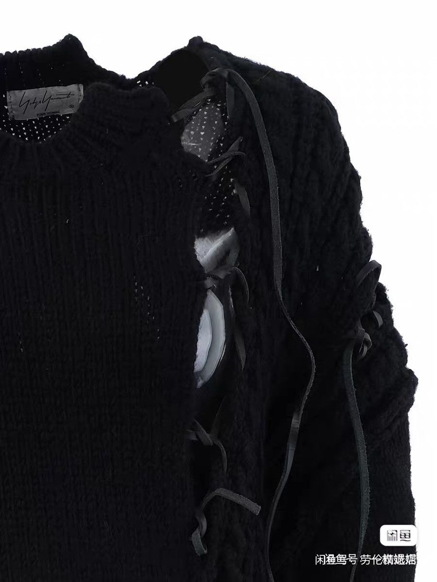 Yohji Yamamoto Yohji Yamamoto lace sweater rick owens Size US L / EU 52-54 / 3 - 6 Thumbnail