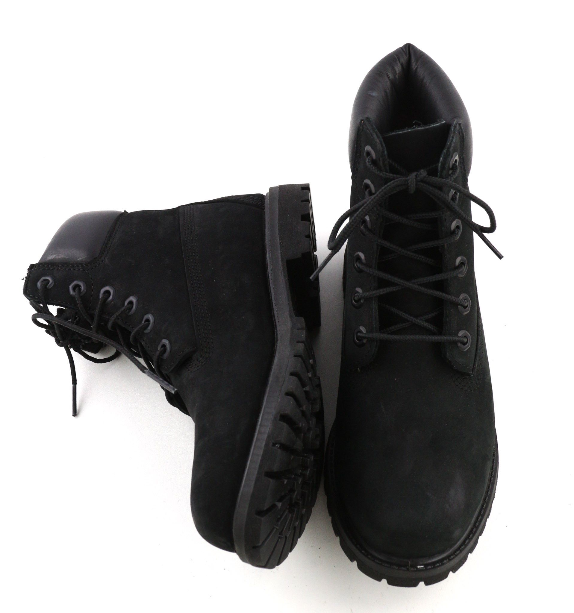 Timberland 8658A-A3398 EU38.5/39 Black Leather Lace Boots 81175 Size US 7.5 / IT 37.5 - 6 Thumbnail