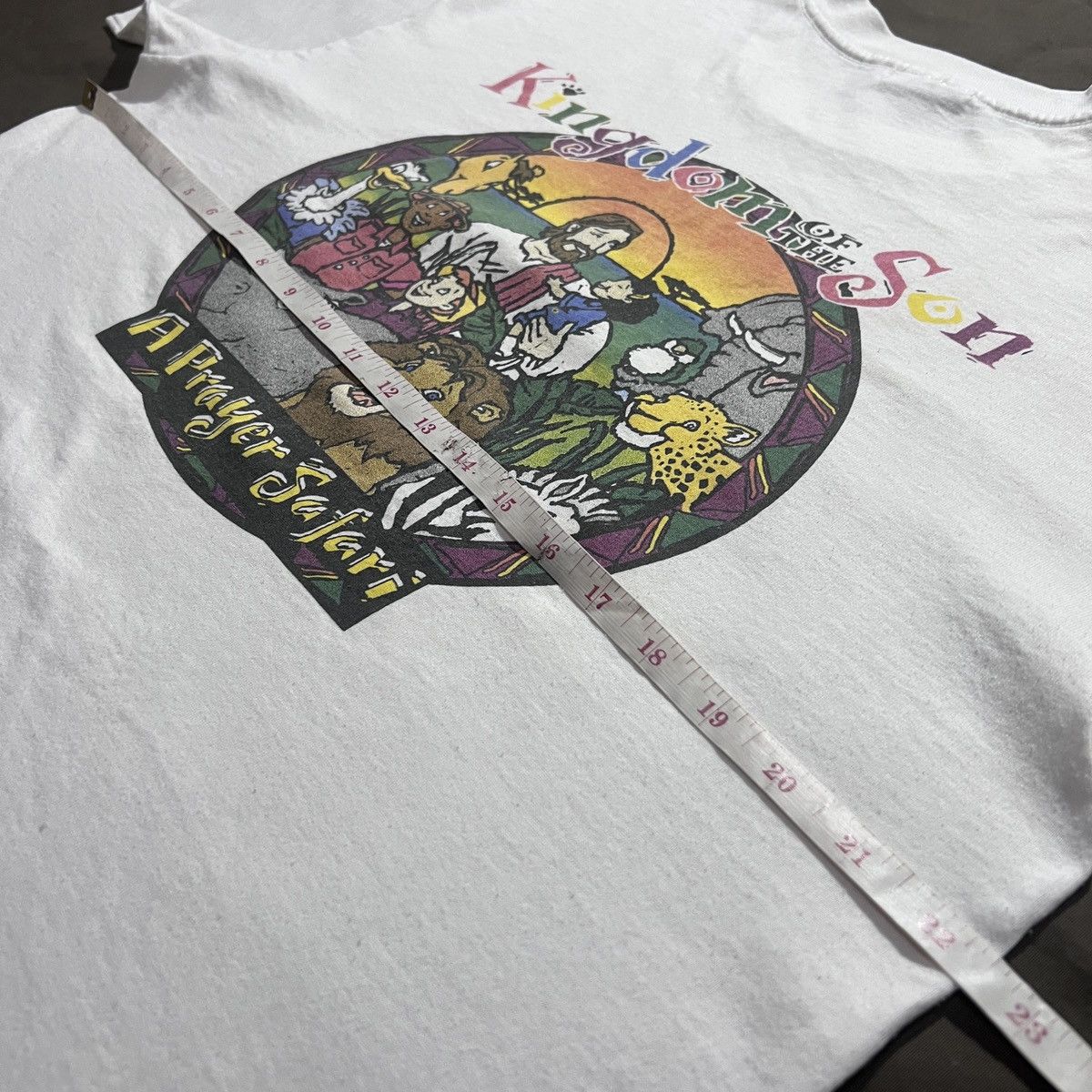 Vintage Vintage 90s Kingdom of the Son Jesus God Holy Bible Tee Size US L / EU 52-54 / 3 - 7 Thumbnail