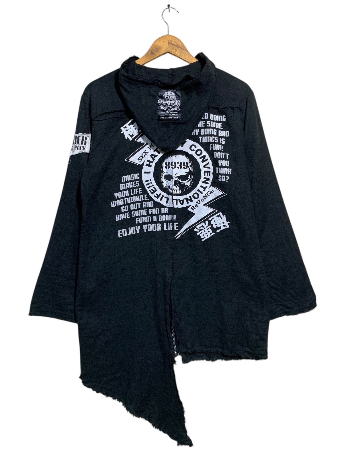 Japanese Brand 🔥SEX POT REVANGE PUNK HOODIE JACKETS MUSLIN Size US M / EU 48-50 / 2 - 6 Thumbnail