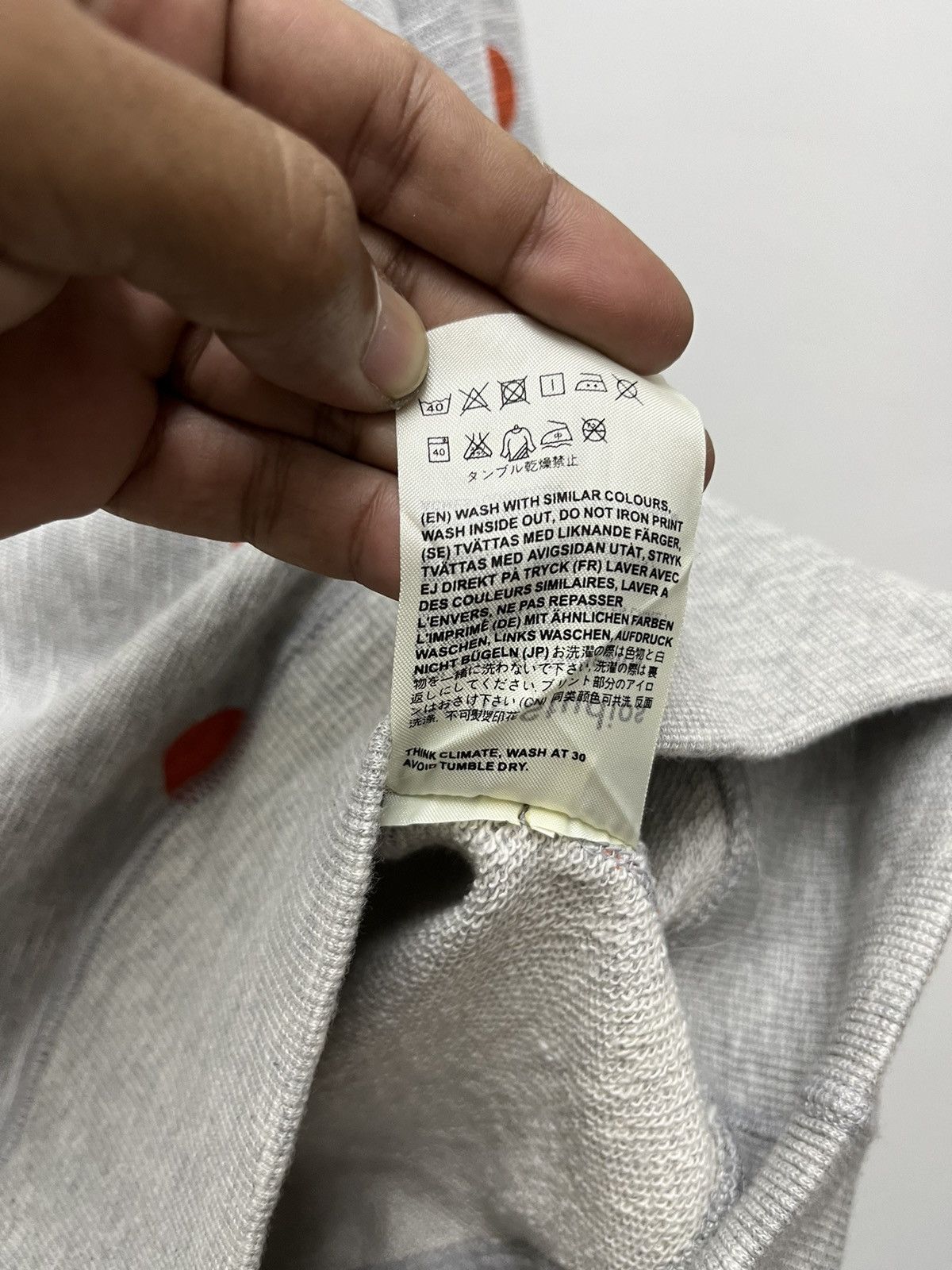 Acne Studios Acne Studios Polkadot Pullover Sweatshirt Gray M Size US M / EU 48-50 / 2 - 8 Thumbnail