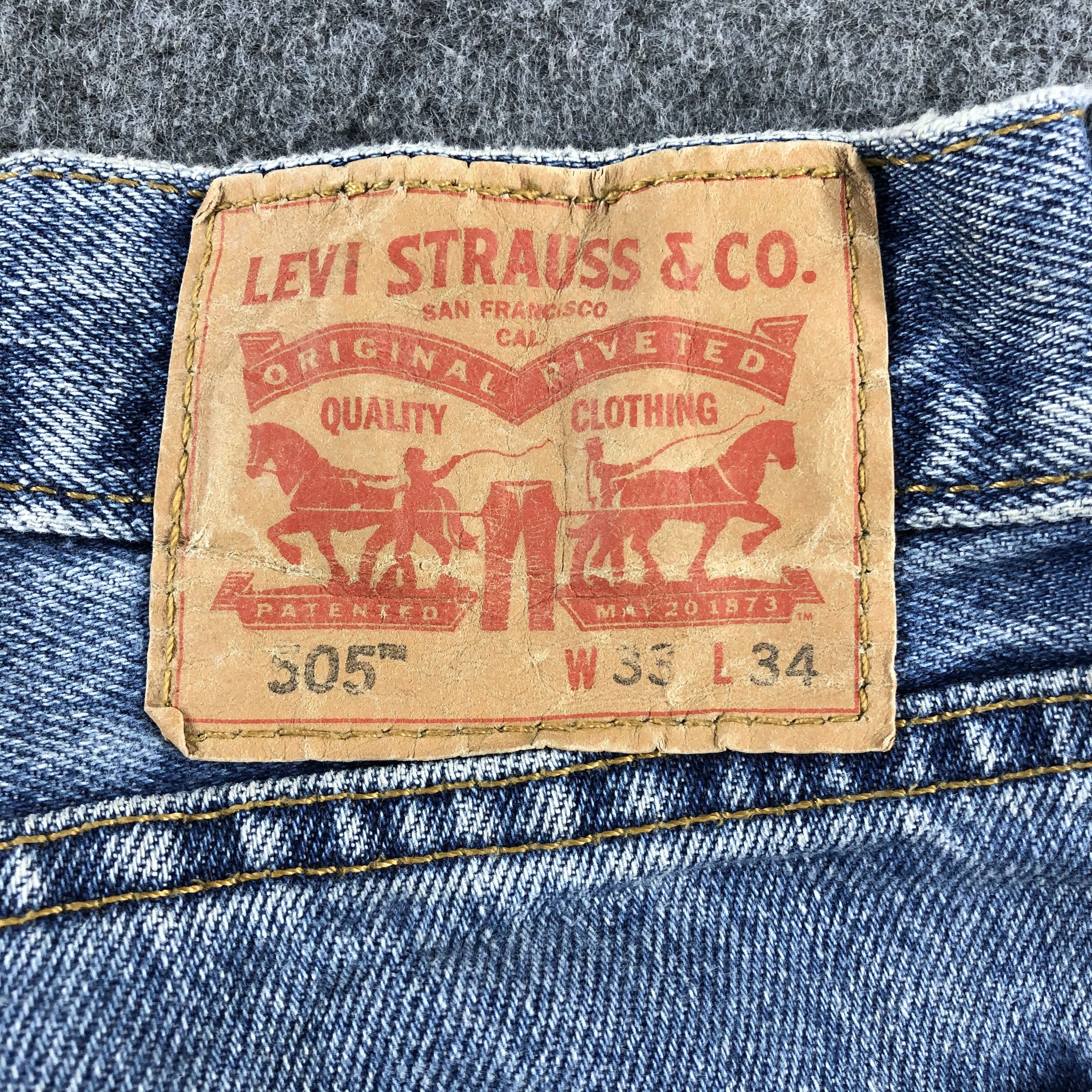 Levi's Vintage Blue Wash Levis 505 Jeans-J2585 Size US 34 / EU 50 - 5 Thumbnail