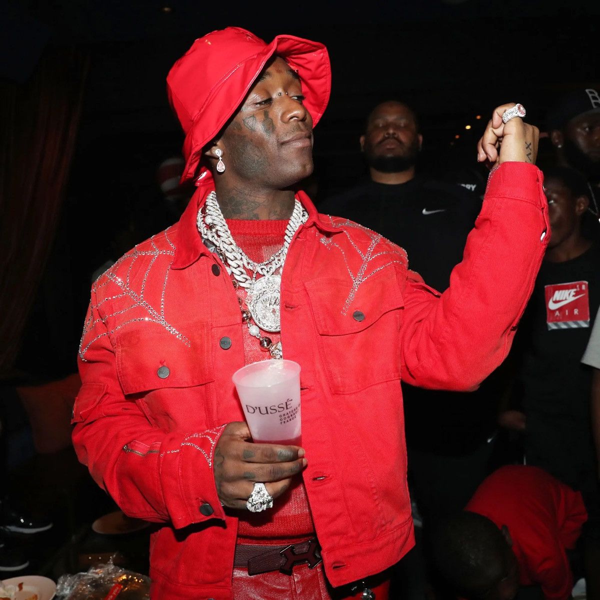 Sp5der Sp5der Red Bucket Hat Size ONE SIZE - 5 Thumbnail