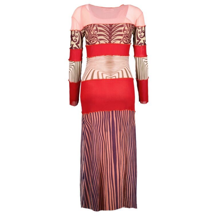 Jean Paul Gaultier Jean Paul Gaultier Maori Tatouages Optical Venus Dress Size S / US 4 / IT 40 - 1 Thumbnail