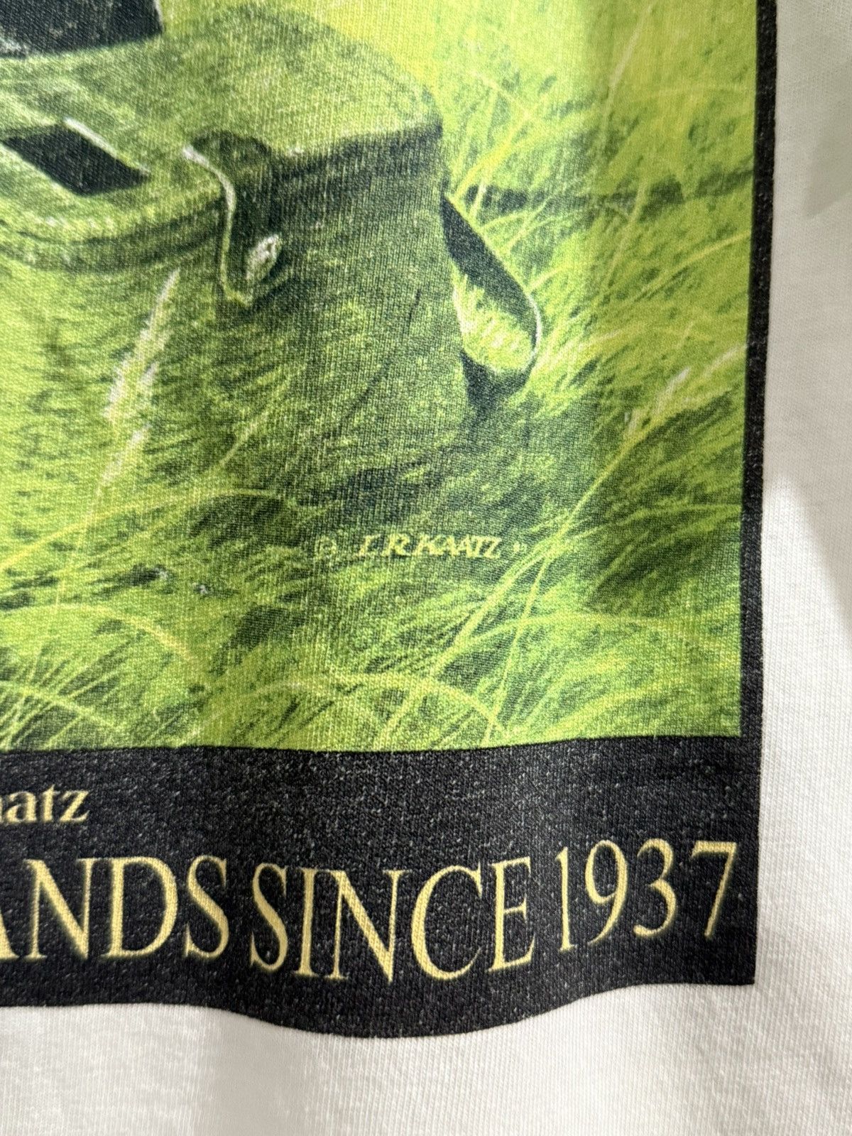 Vintage Thrashed Vintage 90s Ducks Unlimited By L R Kaatz Tee Size US L / EU 52-54 / 3 - 3 Thumbnail