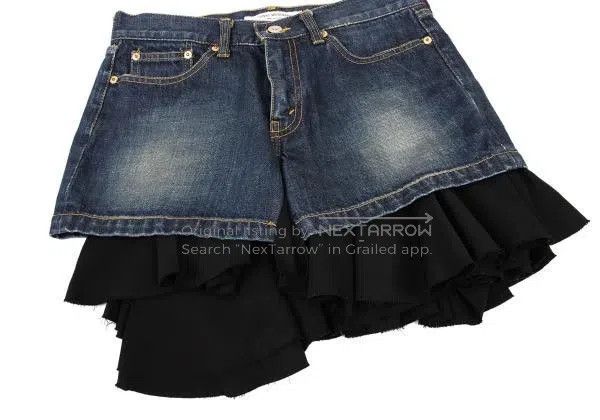 Junya Watanabe Junya Watanabe size XS Denim Asymmetric Skirt Size 23" - 4 Thumbnail
