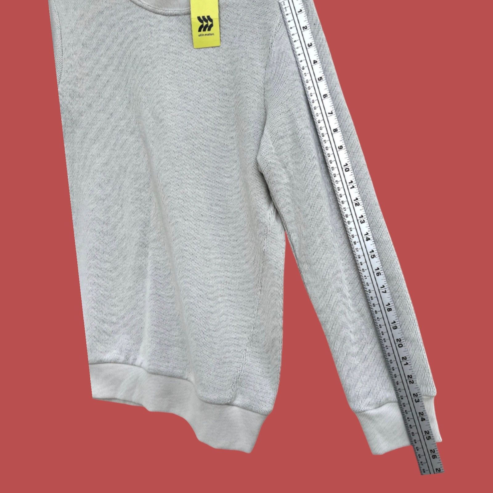 Other All in Motion - Men's Long Sleeve Crew Neck Sweater - Beige Size US S / EU 44-46 / 1 - 7 Thumbnail