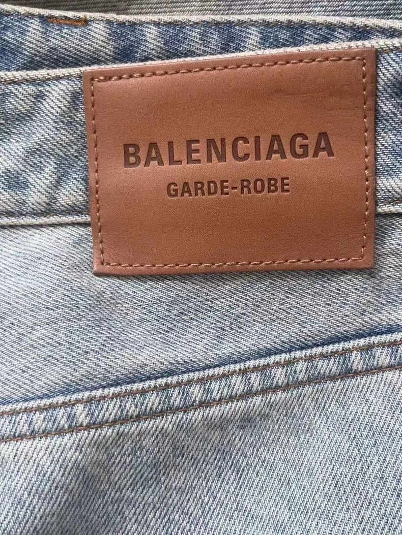 Other Balenciaga Distressed Ice Blue Flared Jeans. Size US 26 / EU 42 - 3 Thumbnail