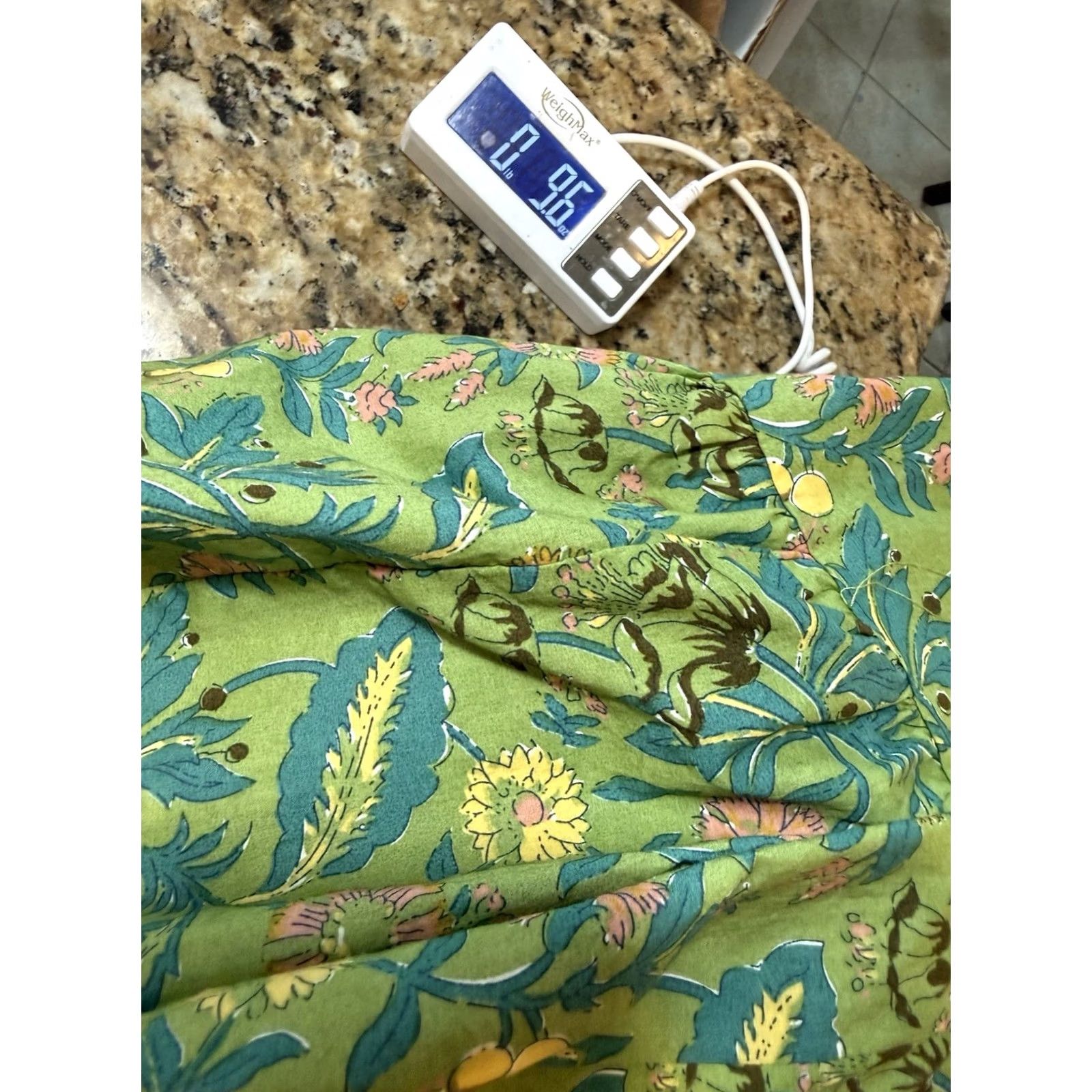 Vintage VINTAGE Umgee green Floral Garden Print Silky Cotton Tiered flutter Midi Dress Small Womens" Size S / US 4 / IT 40 - 8 Thumbnail