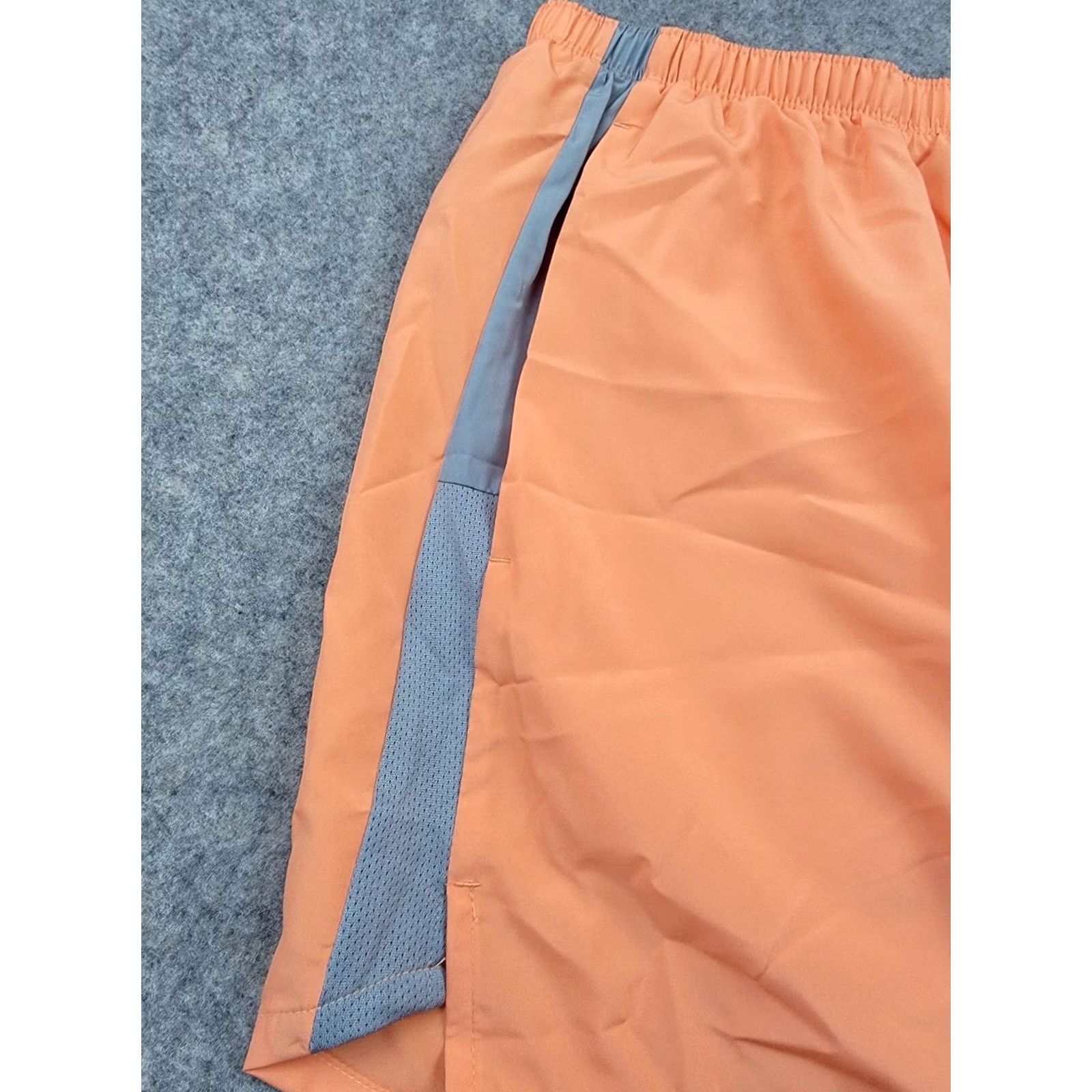 Nike Nike Shorts Mens 2XL Orange 5'' Inseam Dri Fit Logo NWT Sports Athletic Brief Lined Pockets Drawstring Elastic Waist Size US 39 - 5 Thumbnail