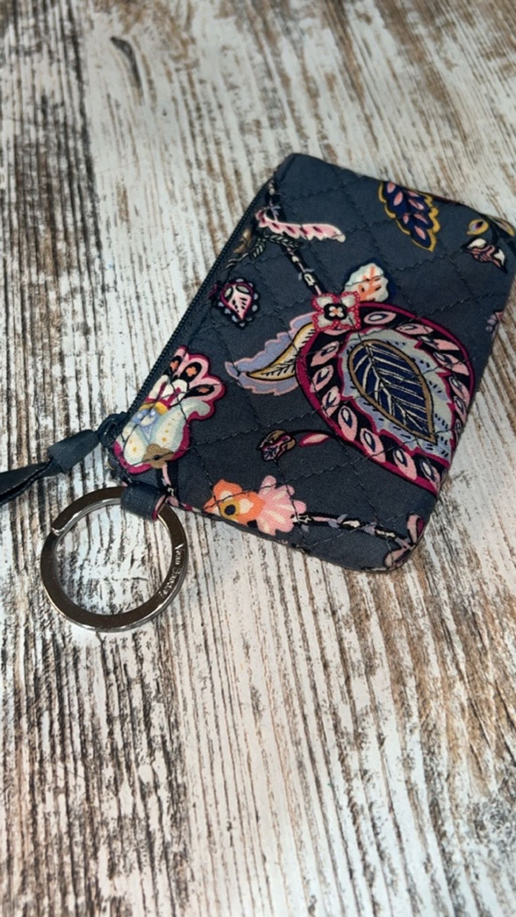 Vera Bradley Women's Vera Bradley Wallet One Size Gray Pink Floral Size ONE SIZE - 1 Thumbnail
