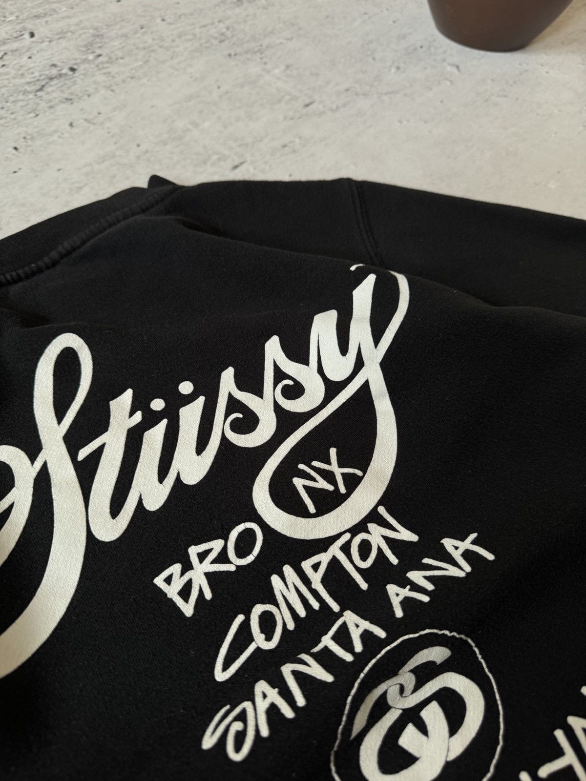 Stussy × Vintage STUSSY CENTER HAFT LOGO OVERSIZE BAGGY FIT SWEATSHIRT Size US M / EU 48-50 / 2 - 8 Thumbnail