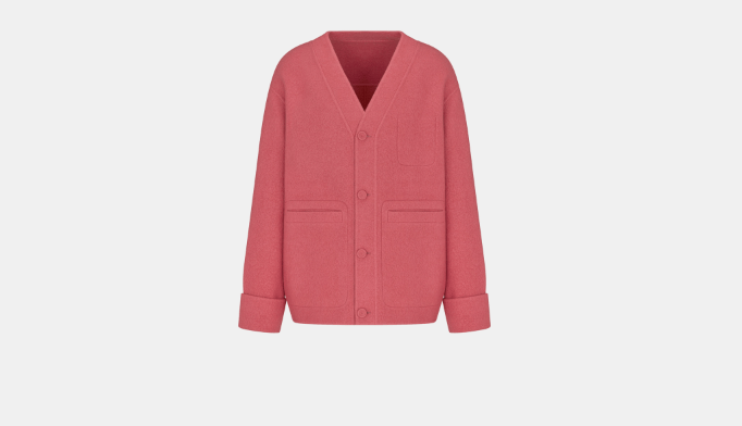 image of Dior O1Bcso1Str0324 Cardigan In Pink, Men's (Size Small)