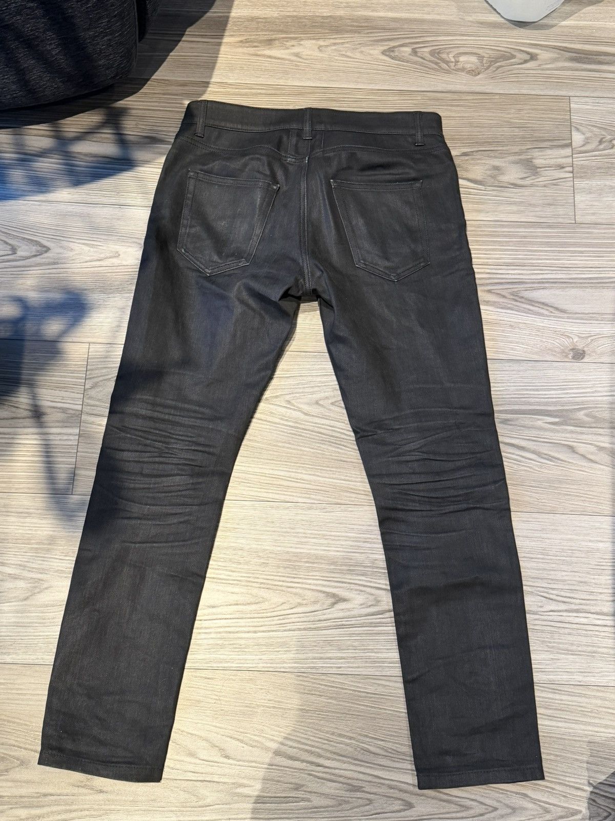 Saint Laurent Paris Saint Laurent Hedi 2016 D10 waxed jeans Size US 31 - 2 Thumbnail
