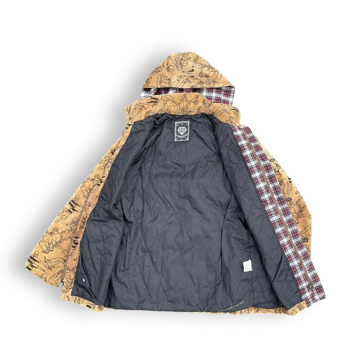 Hysteric Glamour 🇯🇵 ALGONQUINS CORDUROY FULL PRINT PUNK SKATE JACKET Size US M / EU 48-50 / 2 - 3 Thumbnail