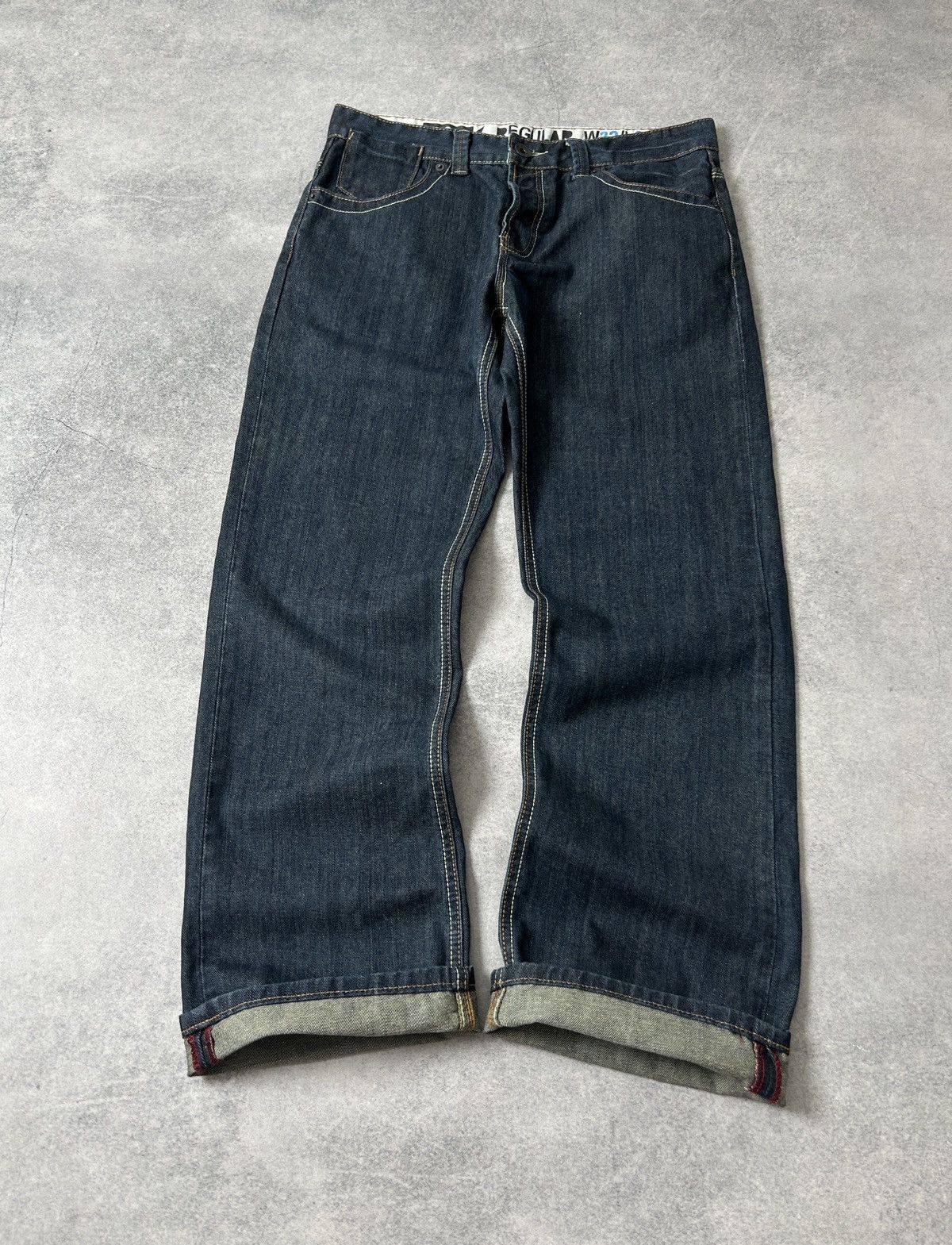 Fcuk Y2k salvage japan denim jenas mens