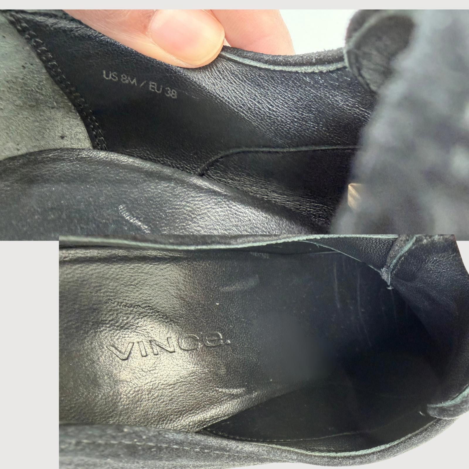 Vince Vince Davy Black Suede Platform Slip On Oxfords Size 8M EU38 Size US 8 / IT 38 - 4 Thumbnail
