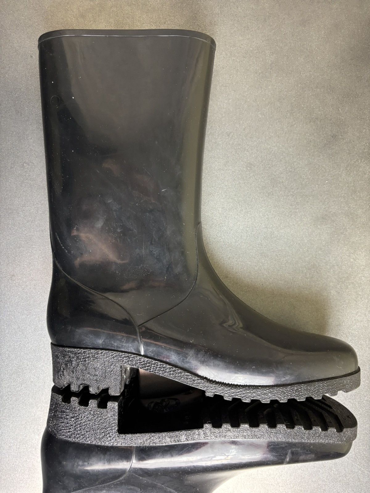 Designer × Hunter × Vintage Vintage Jelly Boots Made in France Clear Rain Boots Garden 8 Size US 8 / IT 38 - 19 Thumbnail