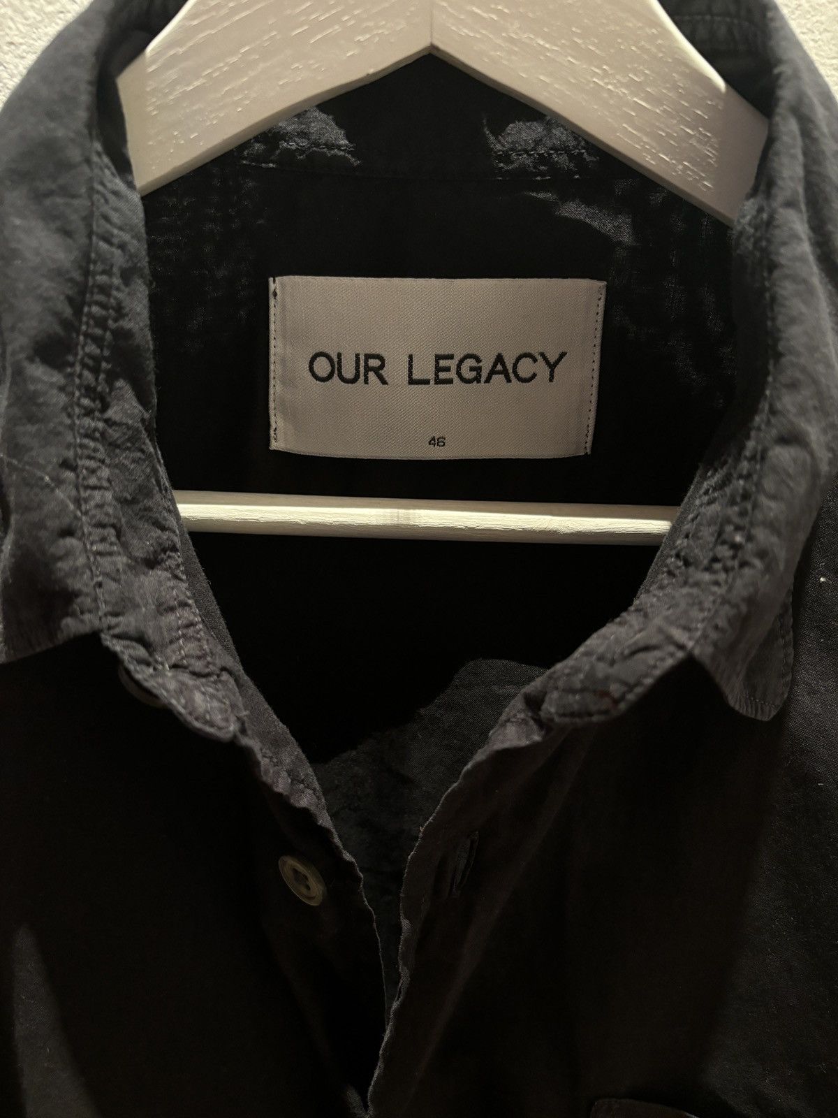 Our Legacy Our legacy black shirt (46) Size US S / EU 44-46 / 1 - 3 Thumbnail