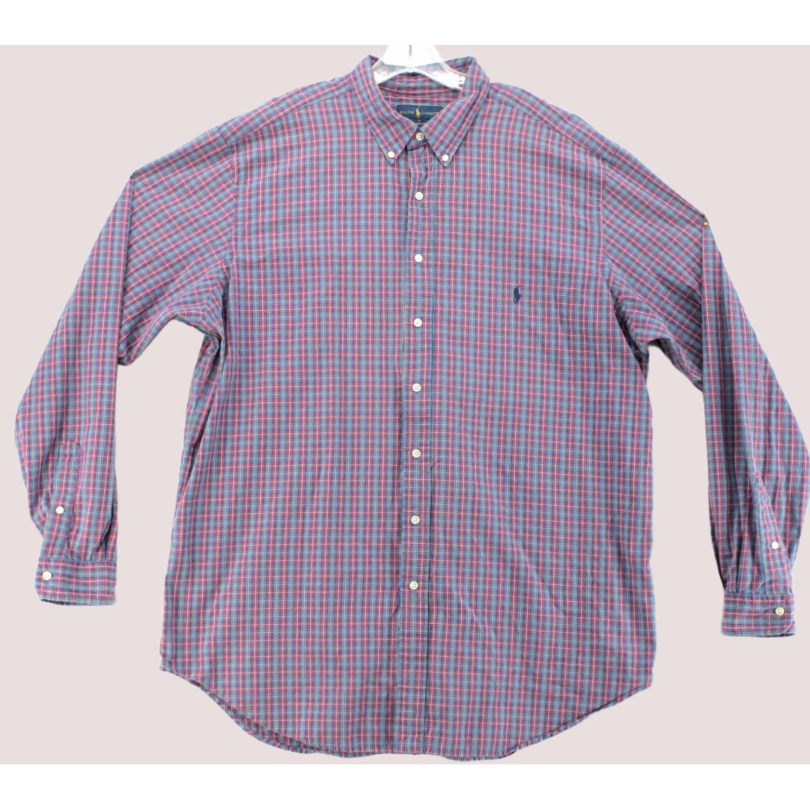 Ralph Lauren Ralph Lauren Shirt Mens 2XLT Multicolor Plaid Long Sleeve Button-Down Casual Size US XXL / EU 58 / 5 - 1 Thumbnail