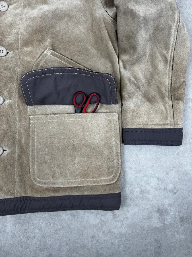 Armani 1990s Armani Beige Shearling Leather Jacket Size US M / EU 48-50 / 2 - 10 Thumbnail