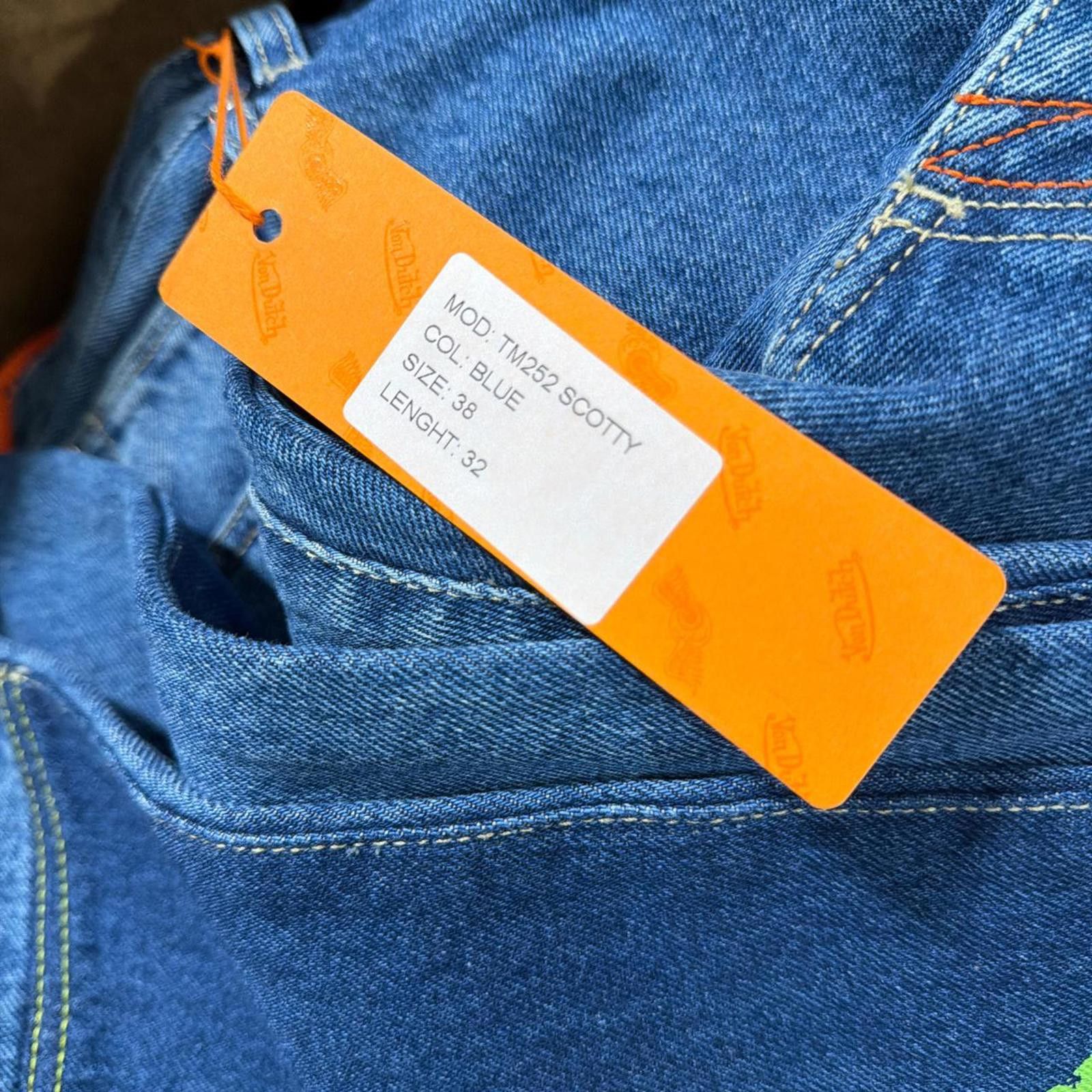 Von Dutch Von Dutch Patchwork Jeans W38 L32 Graphic Logo Denim Size US 38 / EU 54 - 7 Thumbnail
