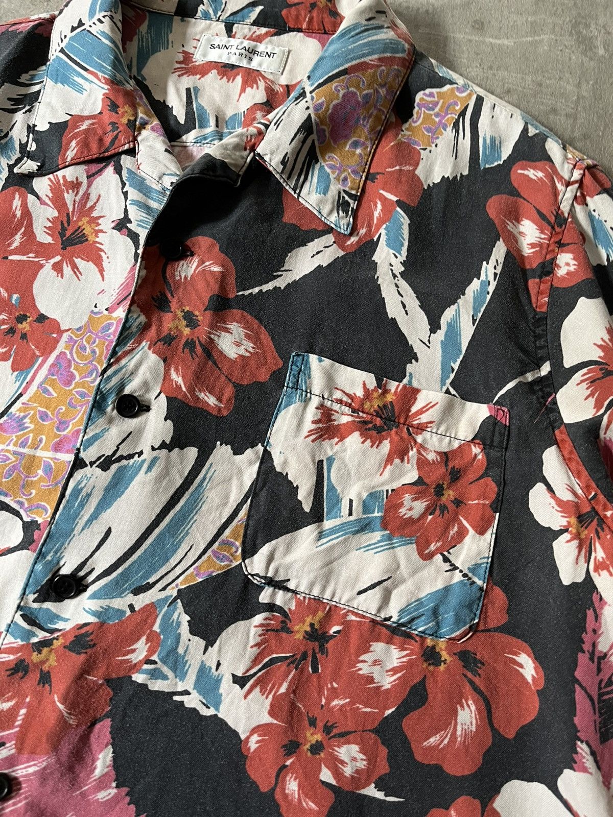 Saint Laurent Paris Saint Laurent Hawaiian S/S 19 short sleeve shirt floral Size US M / EU 48-50 / 2 - 7 Thumbnail