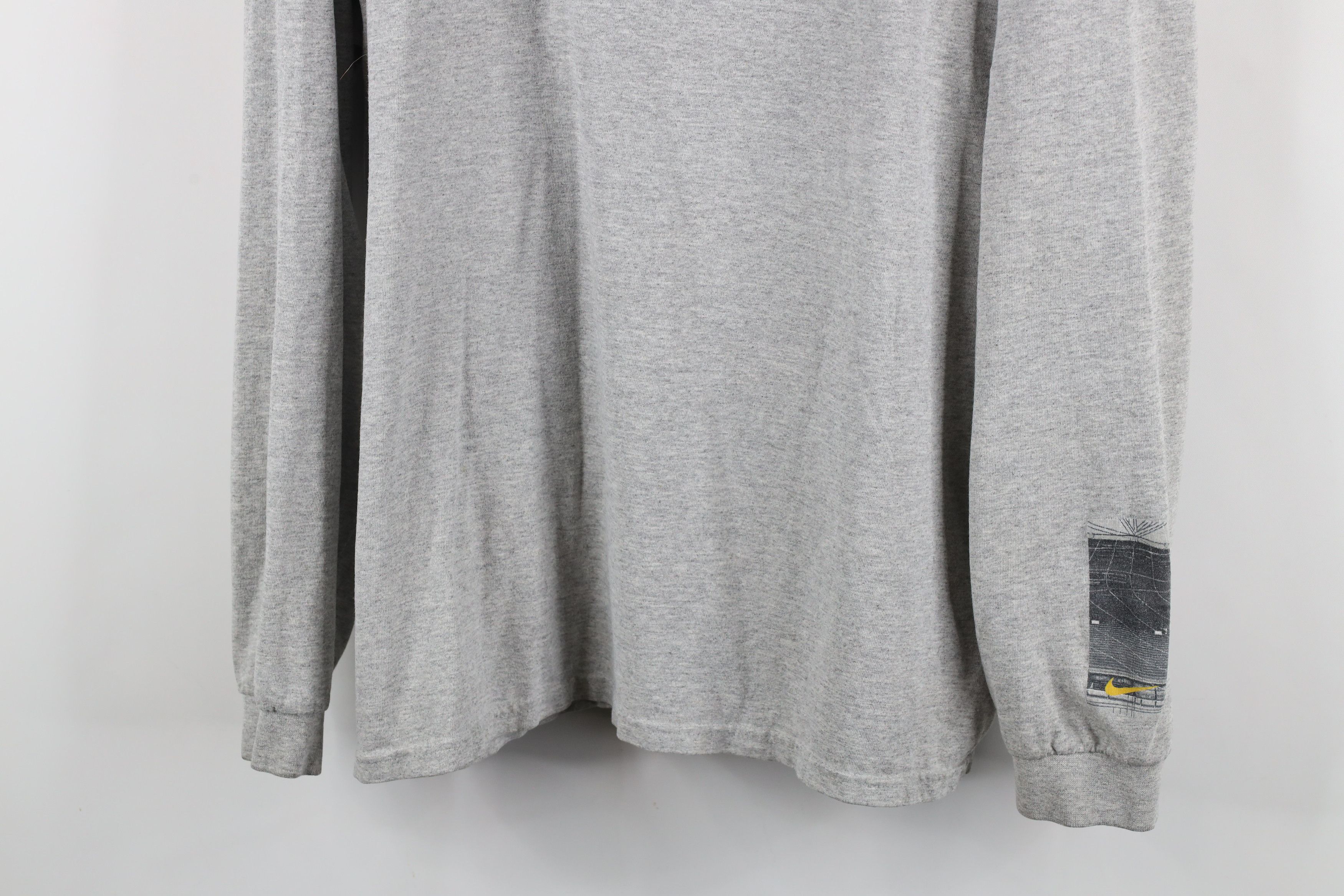 Nike × Vintage Vintage Nike Swoosh Oregon Hayward Field Long Sleeve T-Shirt Size US XL / EU 56 / 4 - 3 Thumbnail