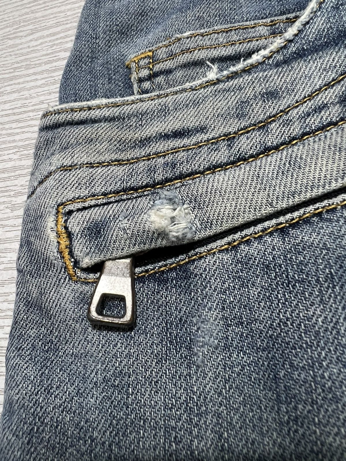 Balmain Balmain - Christophe Decarnin - Washed Biker Jeans Size US 32 / EU 48 - 5 Thumbnail
