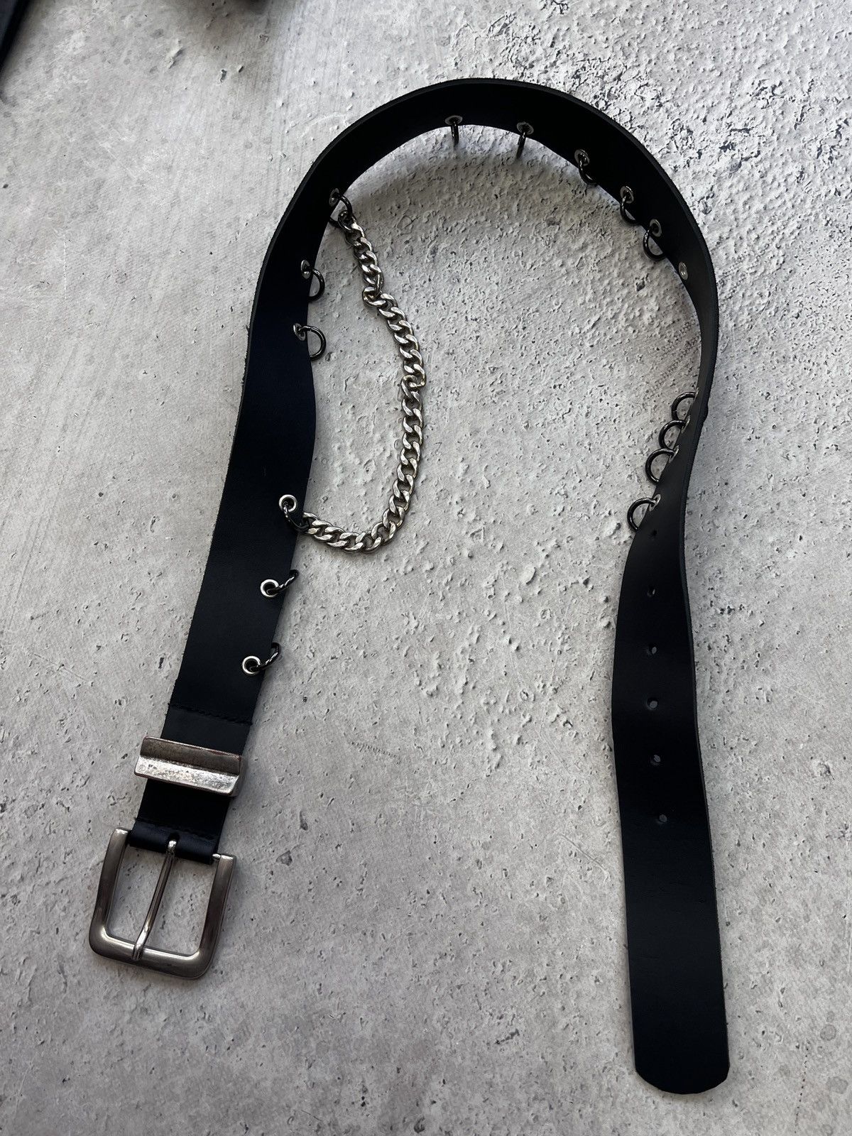 Other 90s METAL PUNK HYSTERICGLAMOUR LEATHER BELT Y2K Size ONE SIZE - 11 Thumbnail