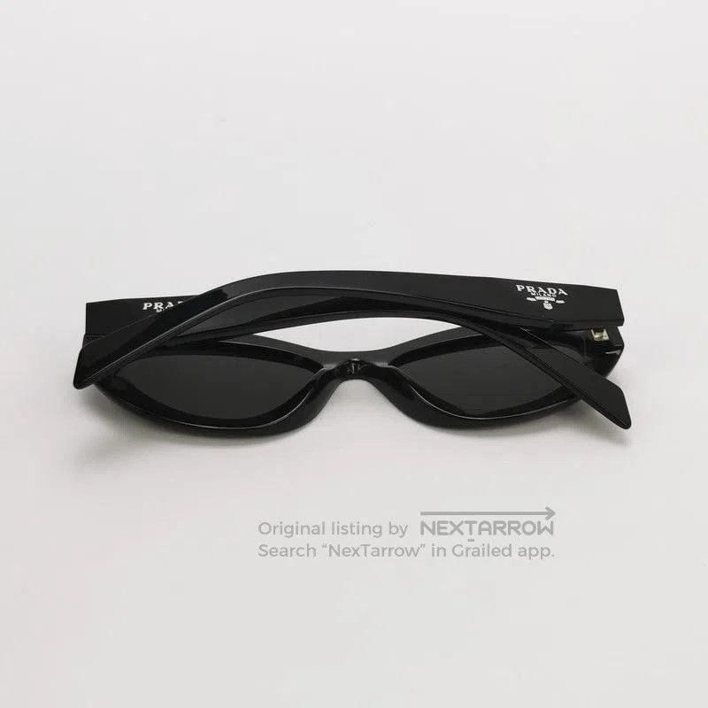 Prada Prada Black Full Frame Logo Sunglasses. Size ONE SIZE - 4 Thumbnail