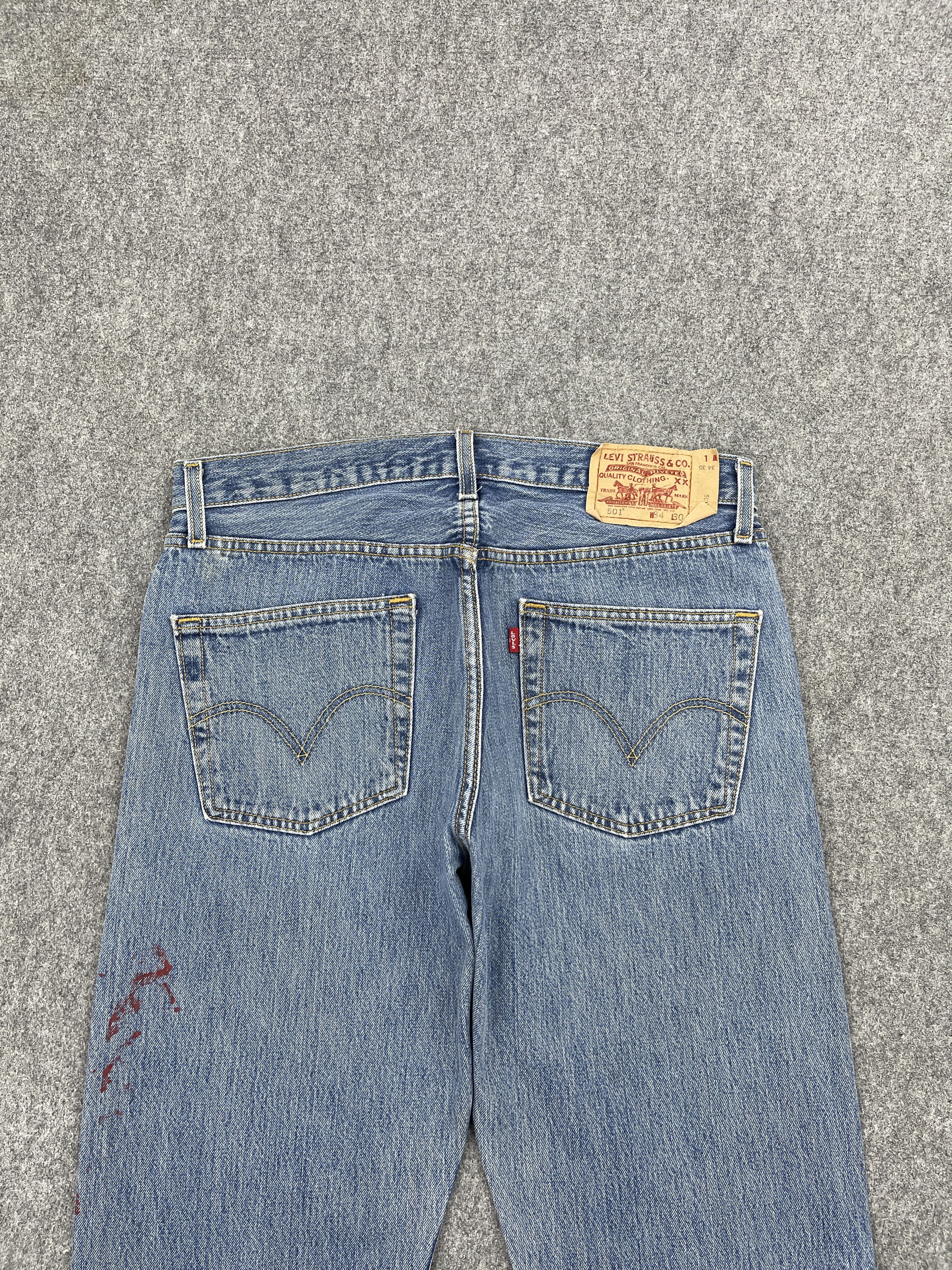Levi's × Vintage Vintage Levis 501 Light Washed Jeans Size US 33 - 4 Thumbnail