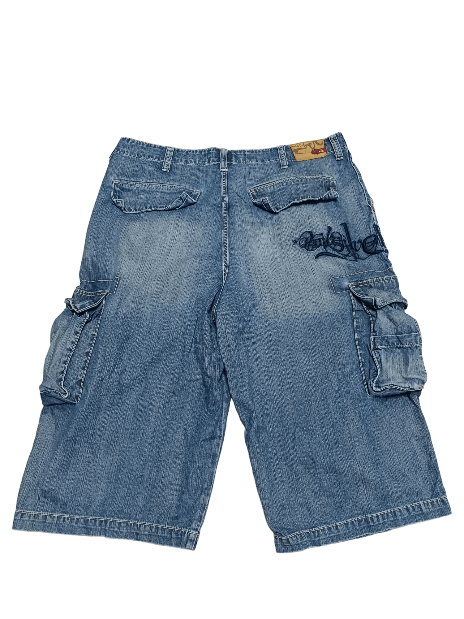 Quiksilver FANTASTIC BAGGY QUIKSILVER SK8 EMBROIDERED LOGO SHORTS JEANS Size US 36 / EU 52 - 1 Thumbnail