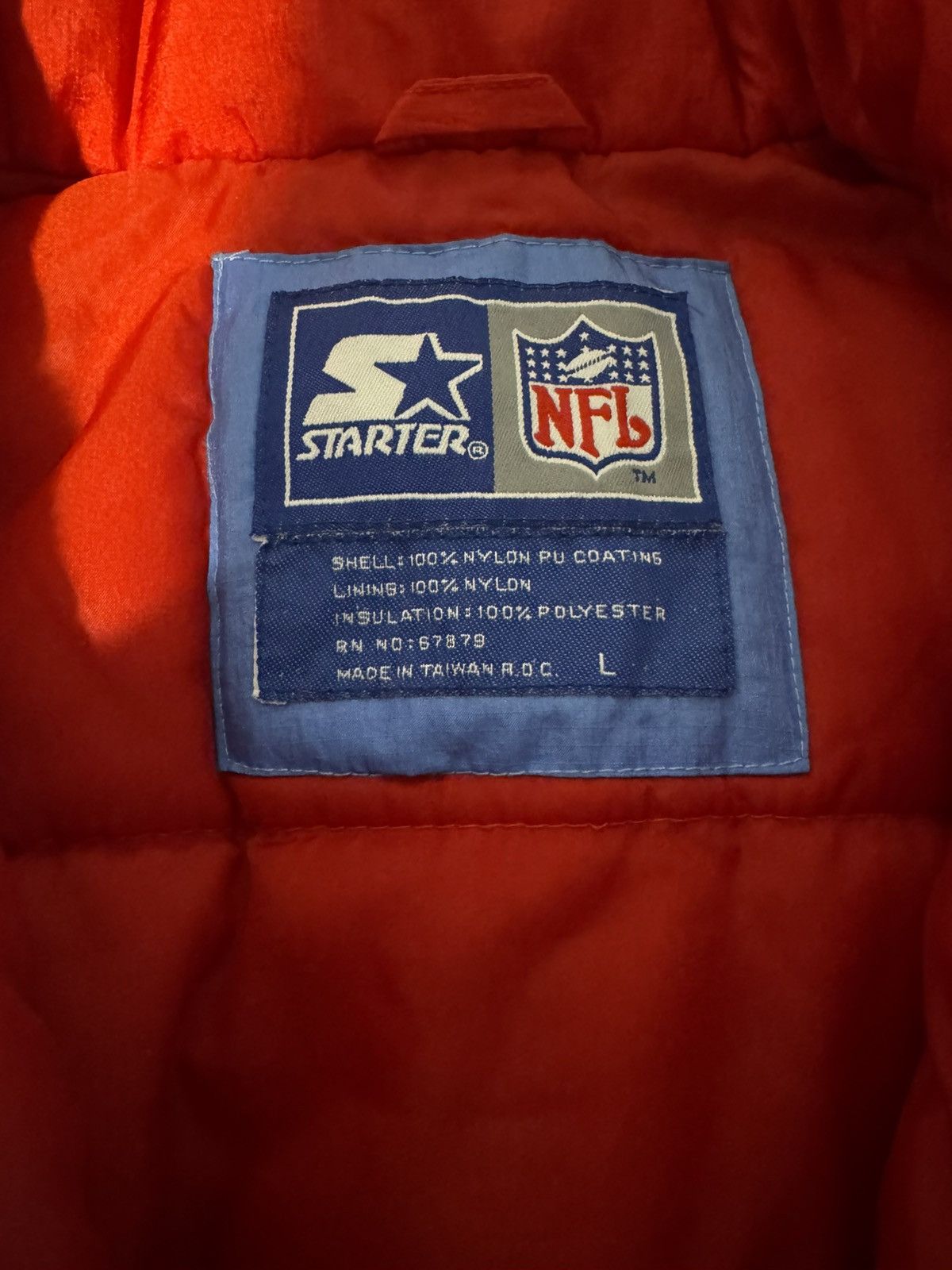 NFL houston oilers 90s vintage rare texas puffer jacket coat 80s Size US L / EU 52-54 / 3 - 12 Thumbnail