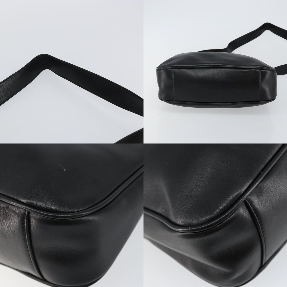 Gucci GUCCI Bamboo Handbag Leather Black Gold 001 001 Size ONE SIZE - 10 Thumbnail