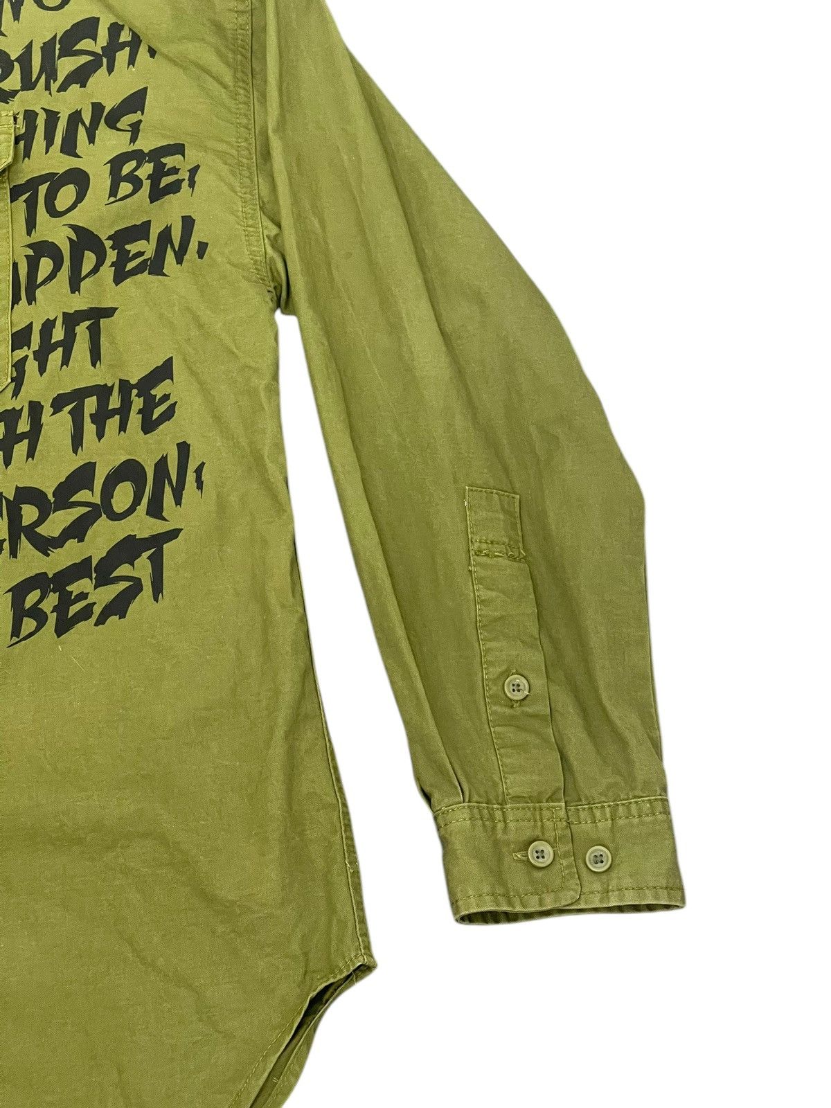 Japanese Brand Anarchy Bike Star Military Poem Shirt 6🟩7 Size US XL / EU 56 / 4 - 7 Thumbnail