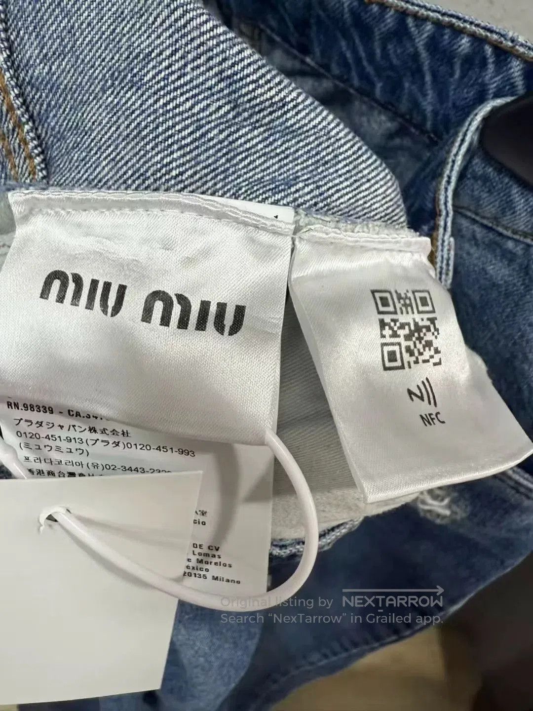 Miu Miu Miu Miu Hand-Painted Daisy Jeans. Size 25" / US 0 / IT 36 - 5 Thumbnail