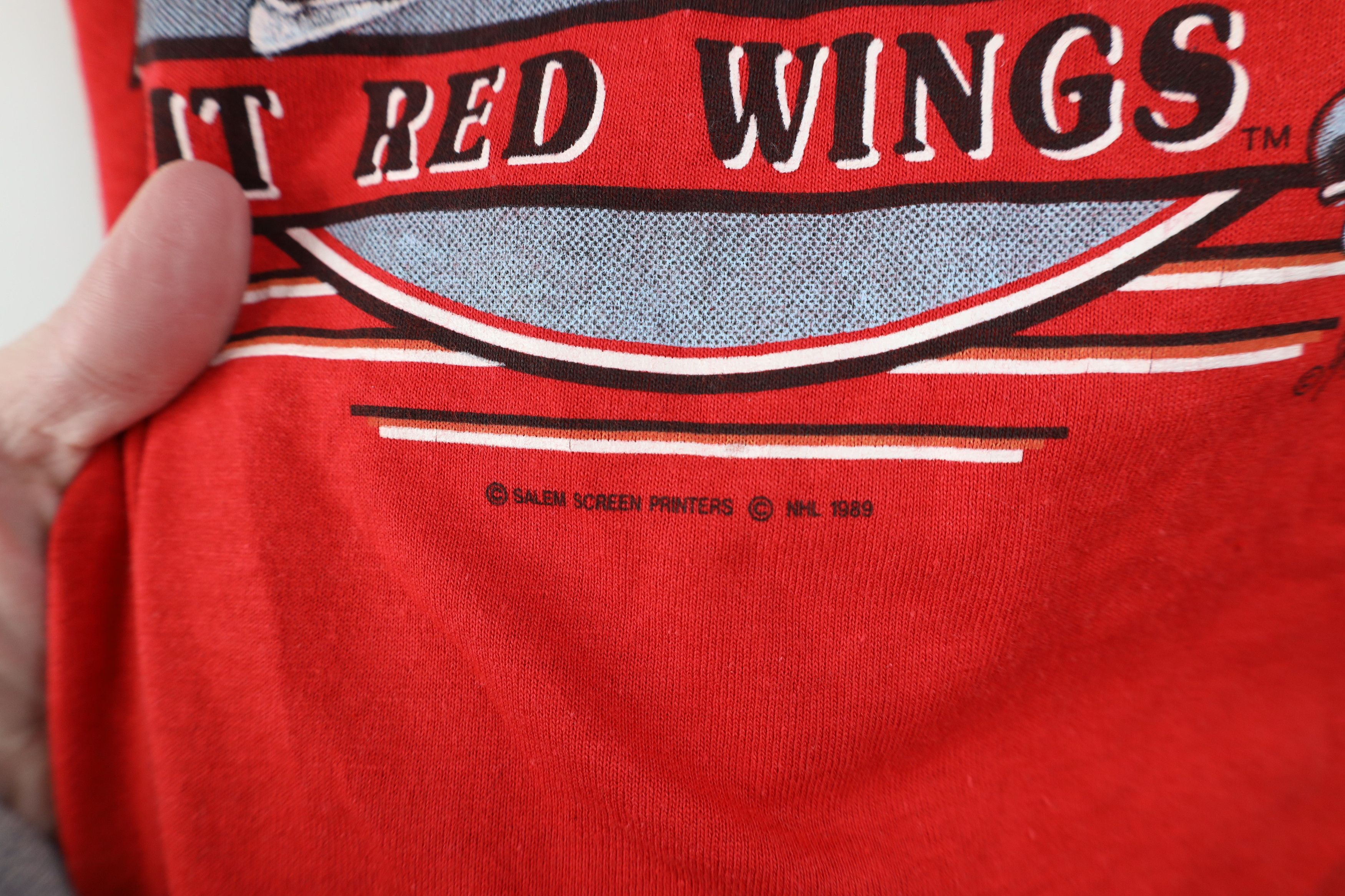 Vintage Vintage 80s Caricature Steve Yzerman Red Wings T-Shirt Size US M / EU 48-50 / 2 - 6 Thumbnail