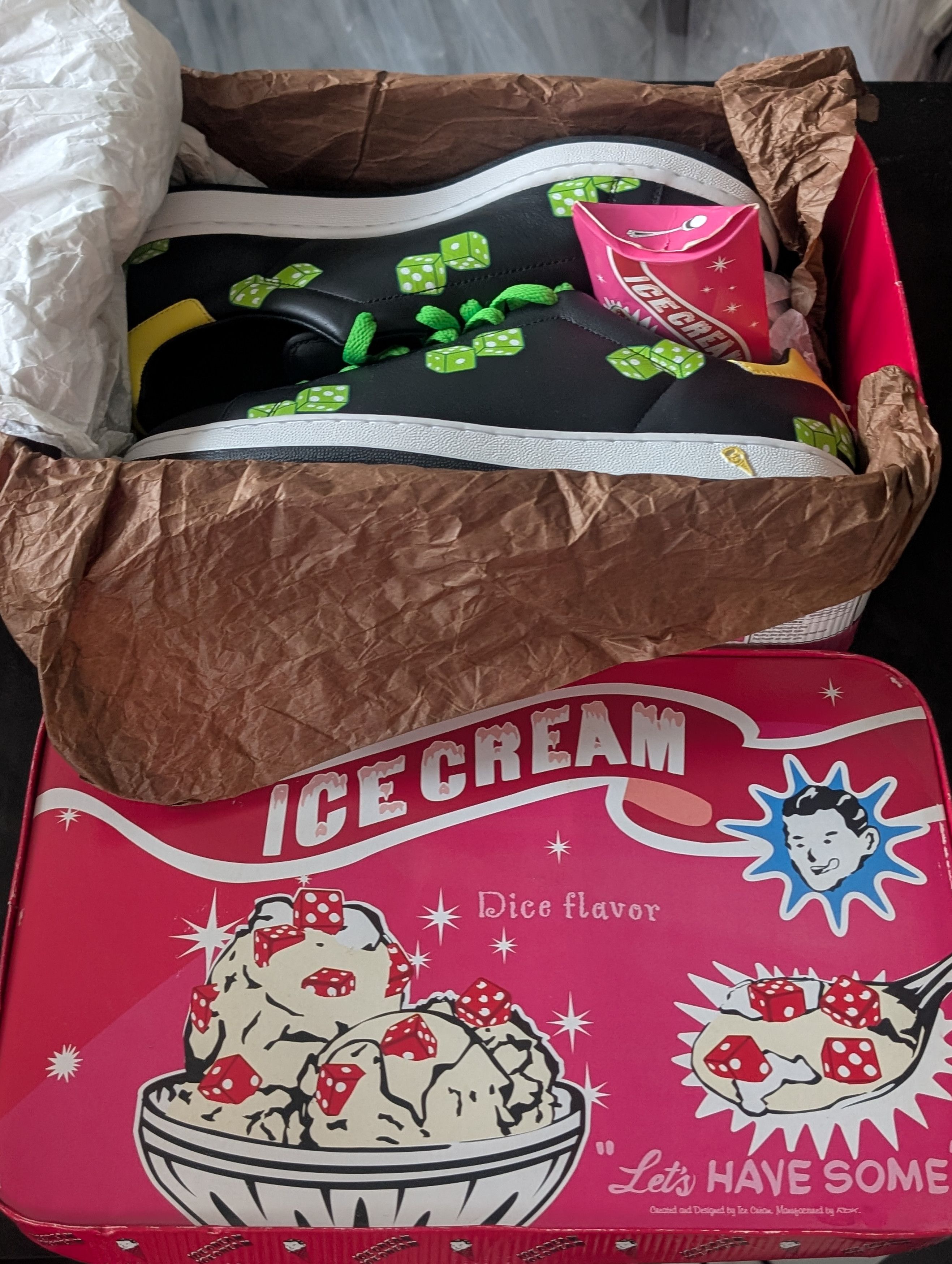 Icecream × Reebok ICE CREAM LOW BLK/GRN/YELLOW Brand New Dead Stock Size US 10 / EU 43 - 8 Thumbnail