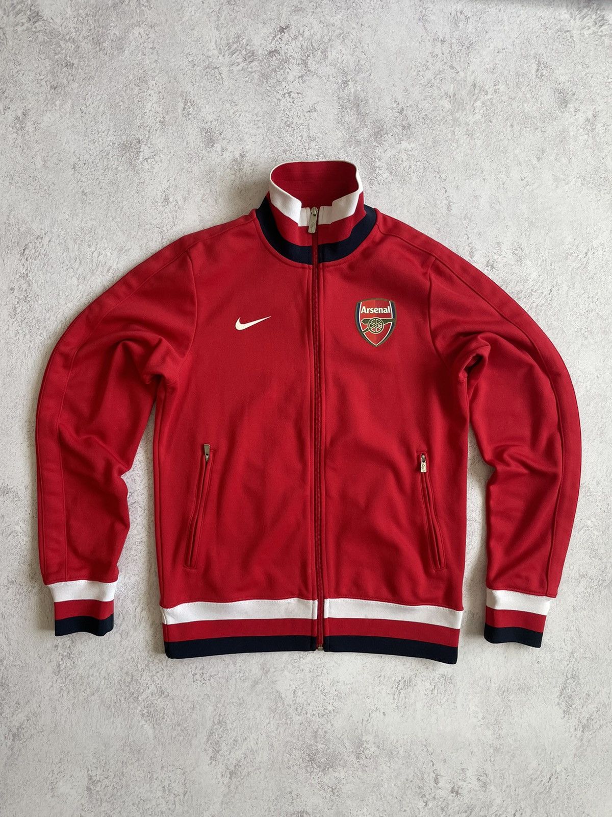 Vintage Nike FC Arsenal 2012/2013 Zip Training Jacket Size S Size US S / EU 44-46 / 1 - 1 Thumbnail