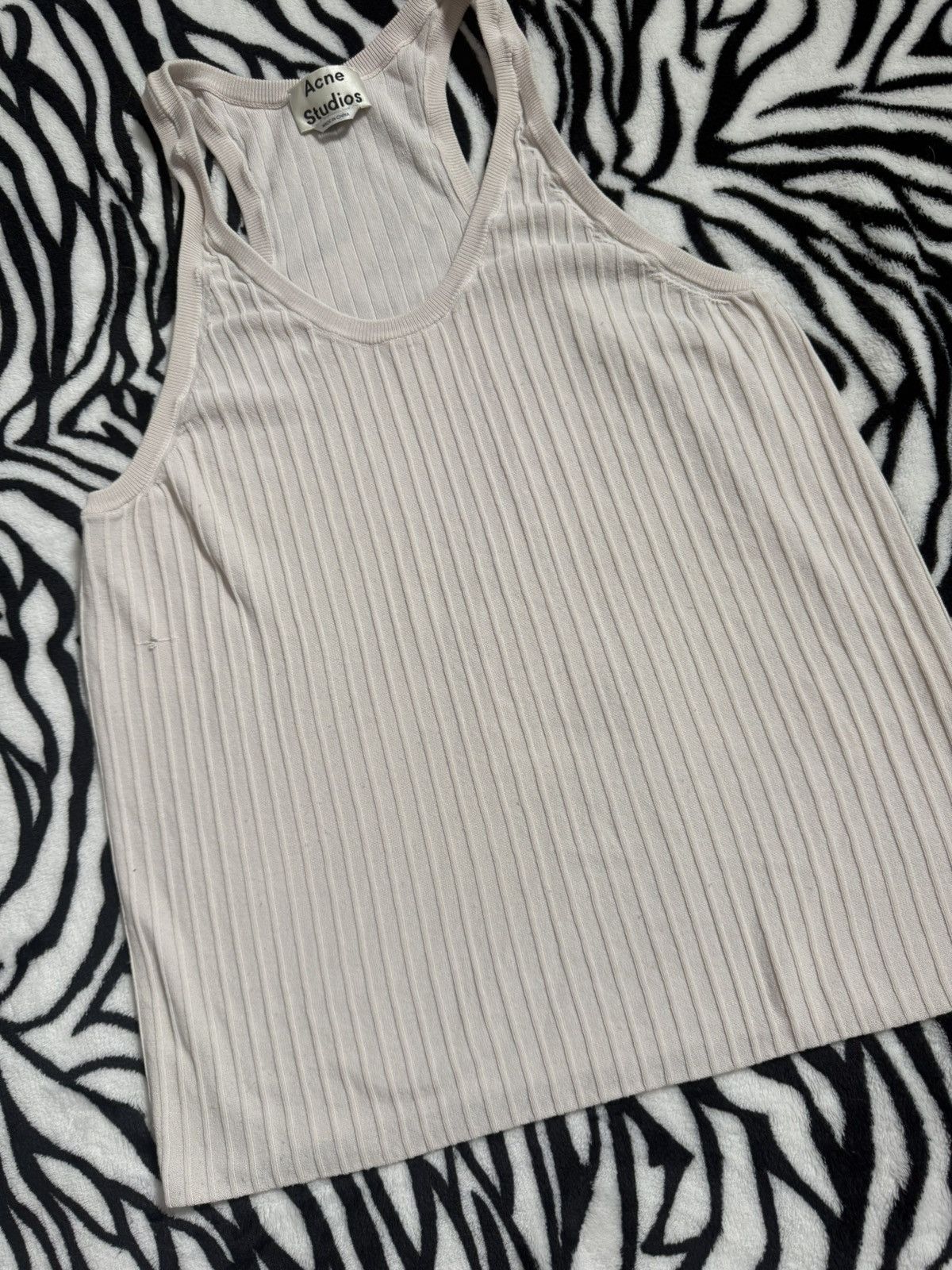 Acne Studios Acne Studios ISO Rib Tank Top Size S Creamy Size S / US 4 / IT 40 - 4 Thumbnail