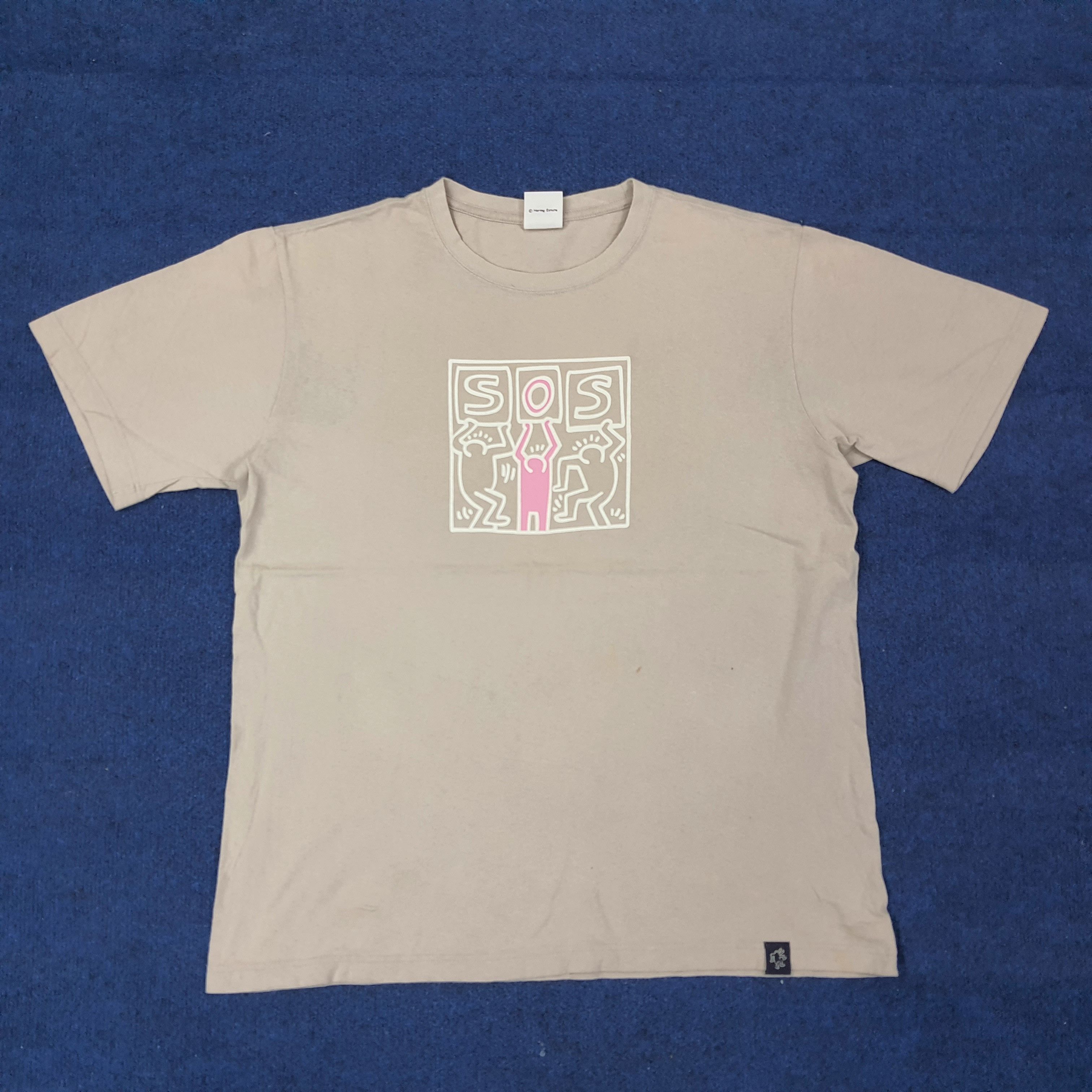 Keith Haring Vintage Keith Haring Designer Artwork Tshirt C223N77 Size US L / EU 52-54 / 3 - 1 Thumbnail