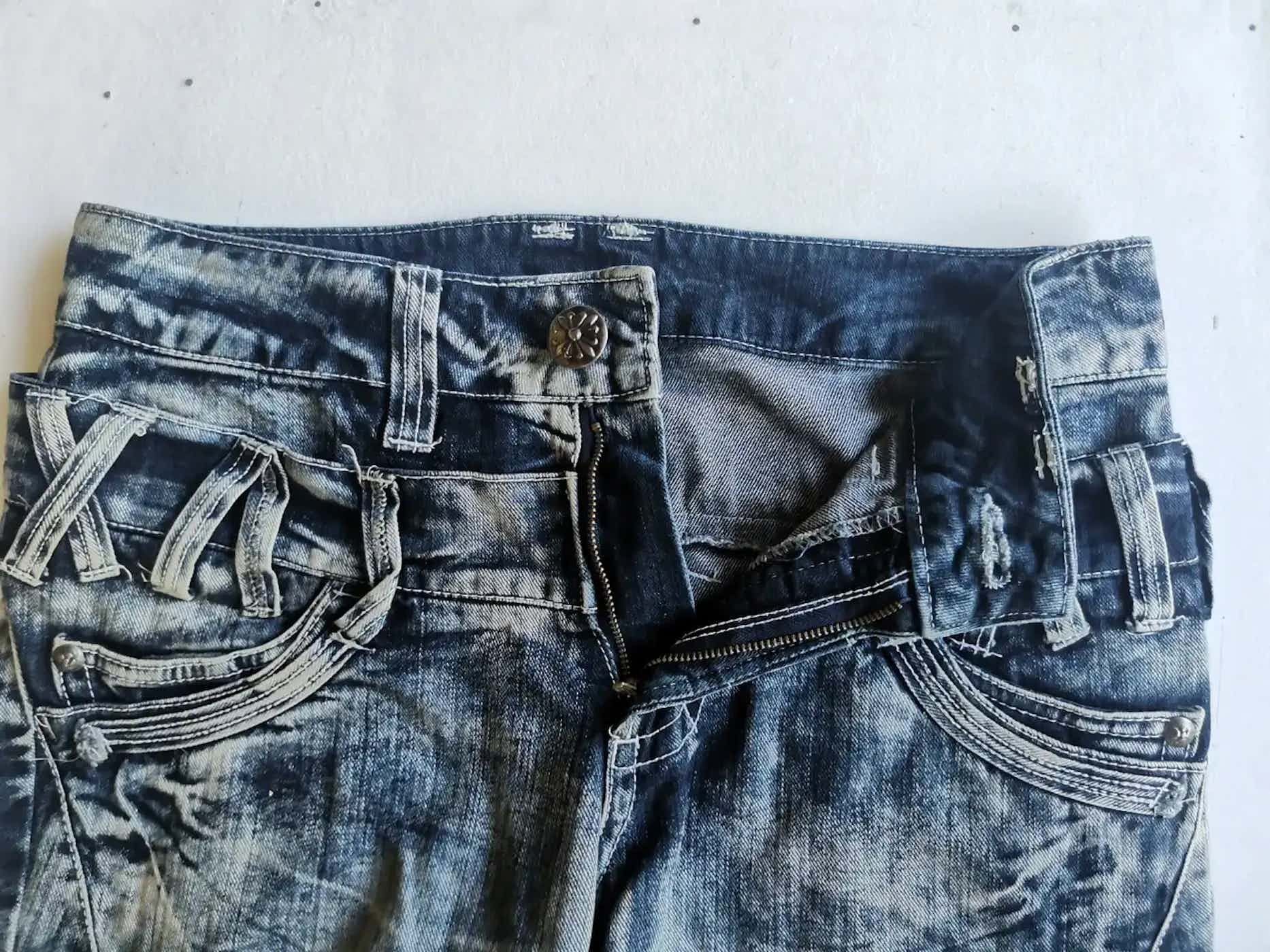 Vintage Very Rare Style Design Jeans Pants Size US 31 - 10 Thumbnail
