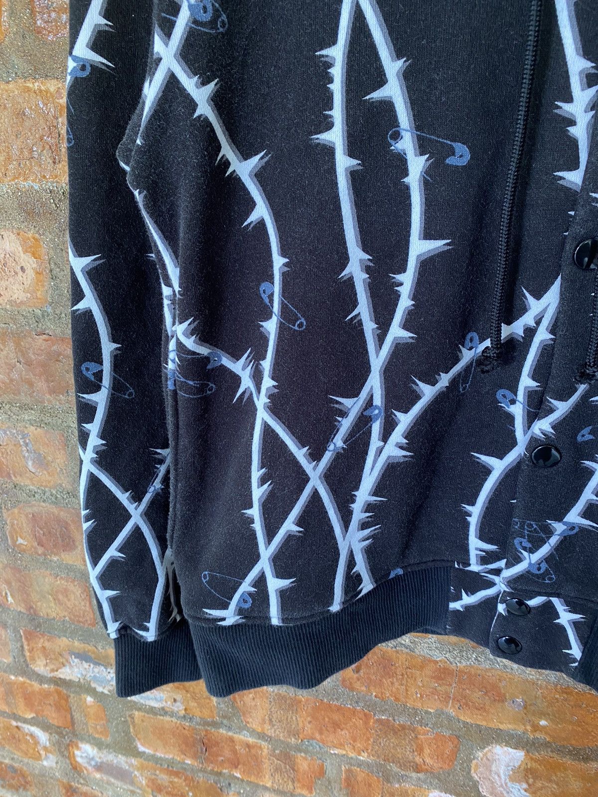 Japanese Brand 2000s MILK BOY Anarchy barbed wire safety pin punk varsity Size US M / EU 48-50 / 2 - 7 Thumbnail